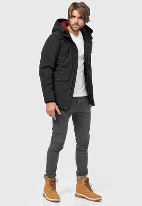 INDICODE JEANS Tussenparka ‘Ocala’ Zwart