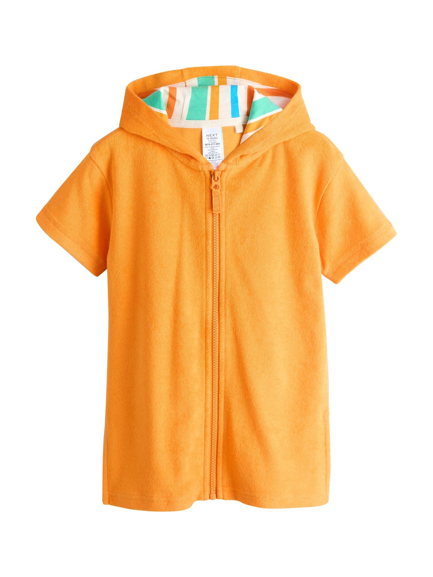 Next Halat de baie  turcoaz / portocaliu / alb