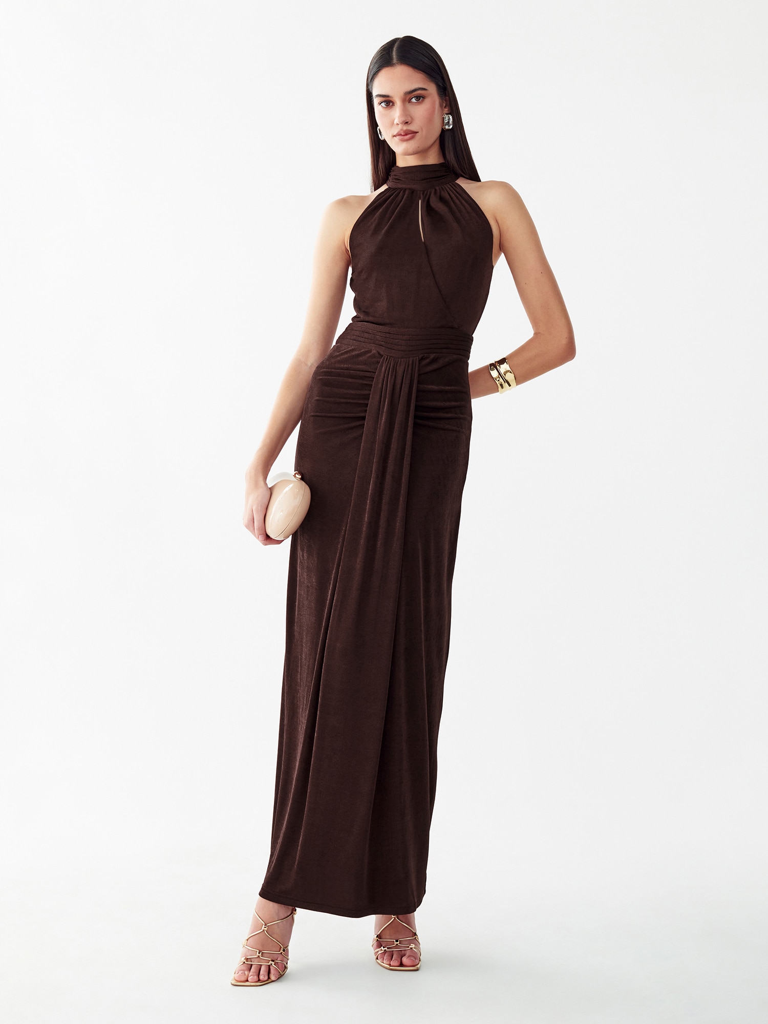 BWLDR Rochie Cherise maro închis