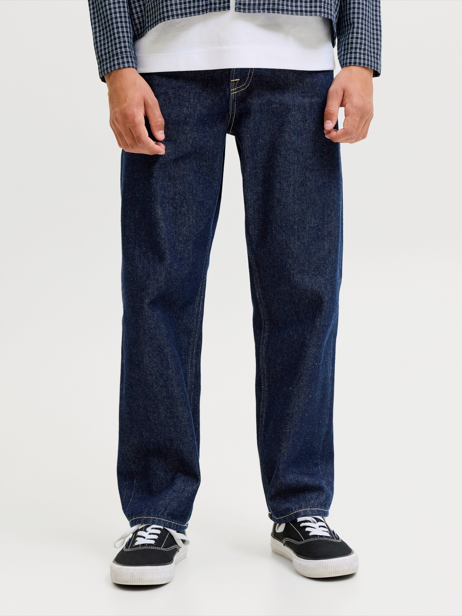Jack & Jones Junior Jeans JJIChris JJOriginal albastru marin