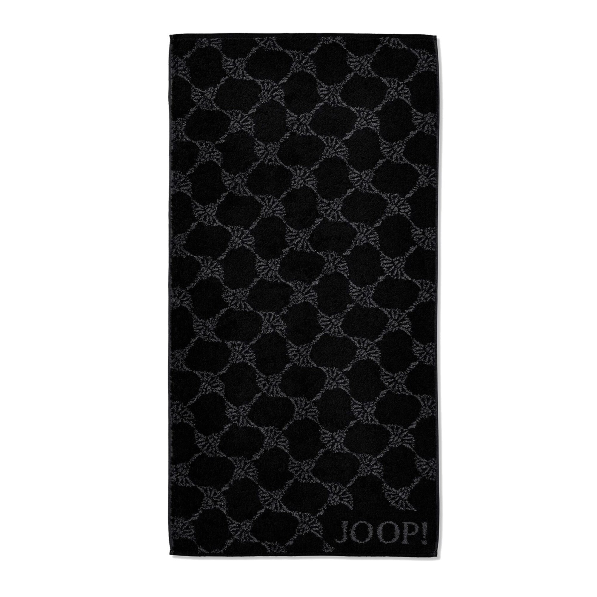 JOOP! Toalla de ducha gris / negro