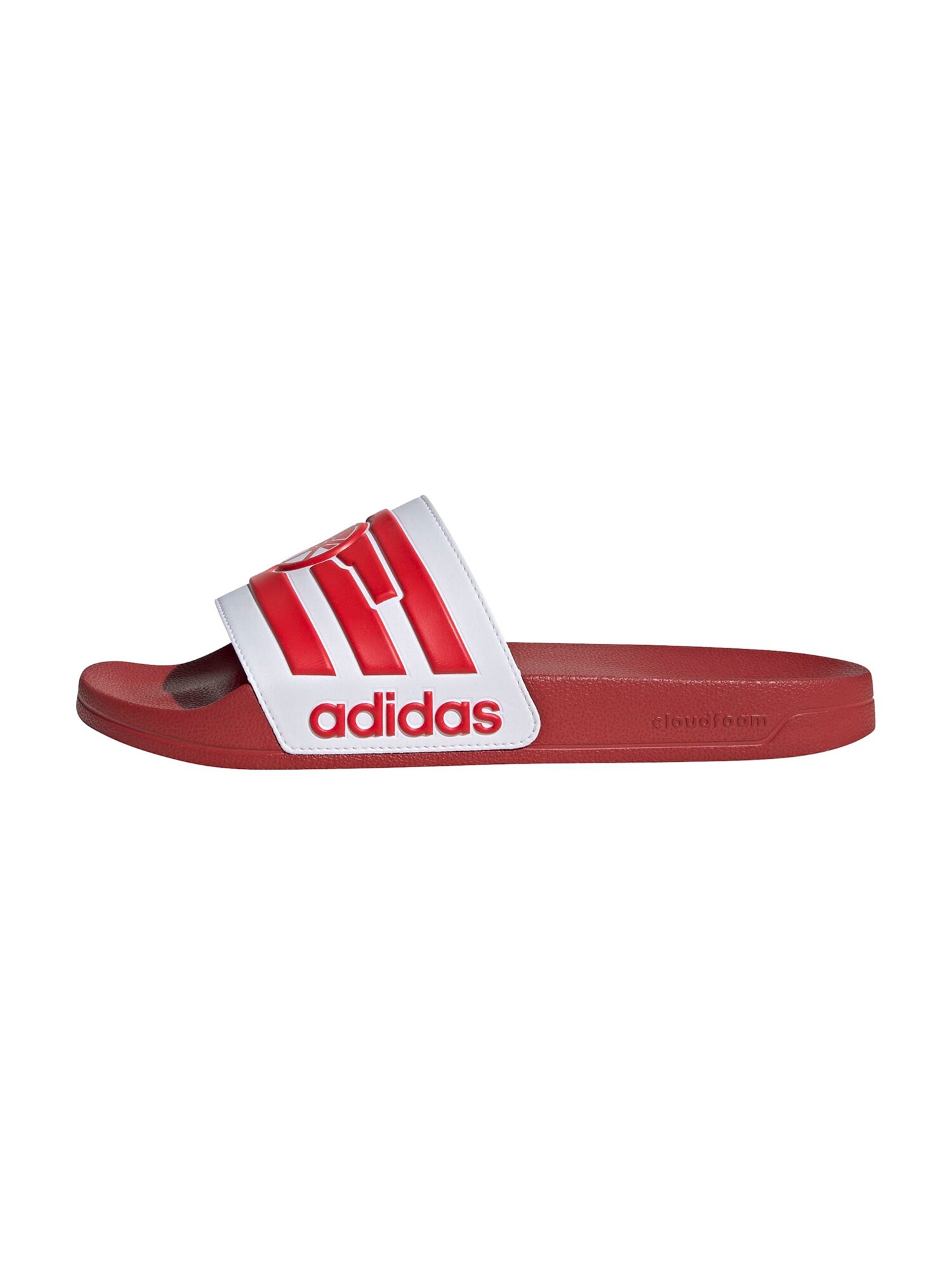 ADIDAS SPORTSWEAR Šľapky 'ADILETTE Arsenal'  červená / biela