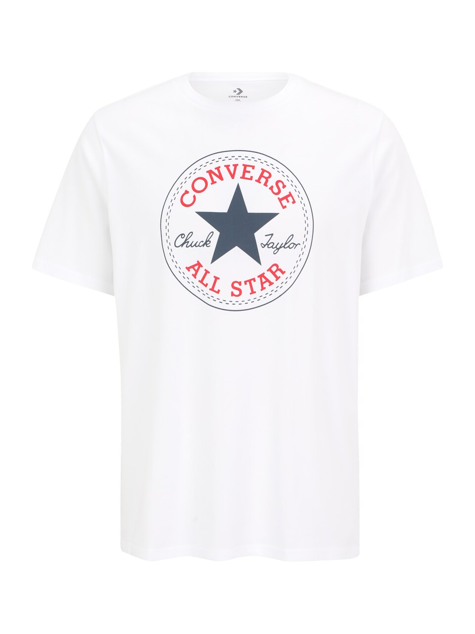 T-shirt 'Arch' marinblå / röd