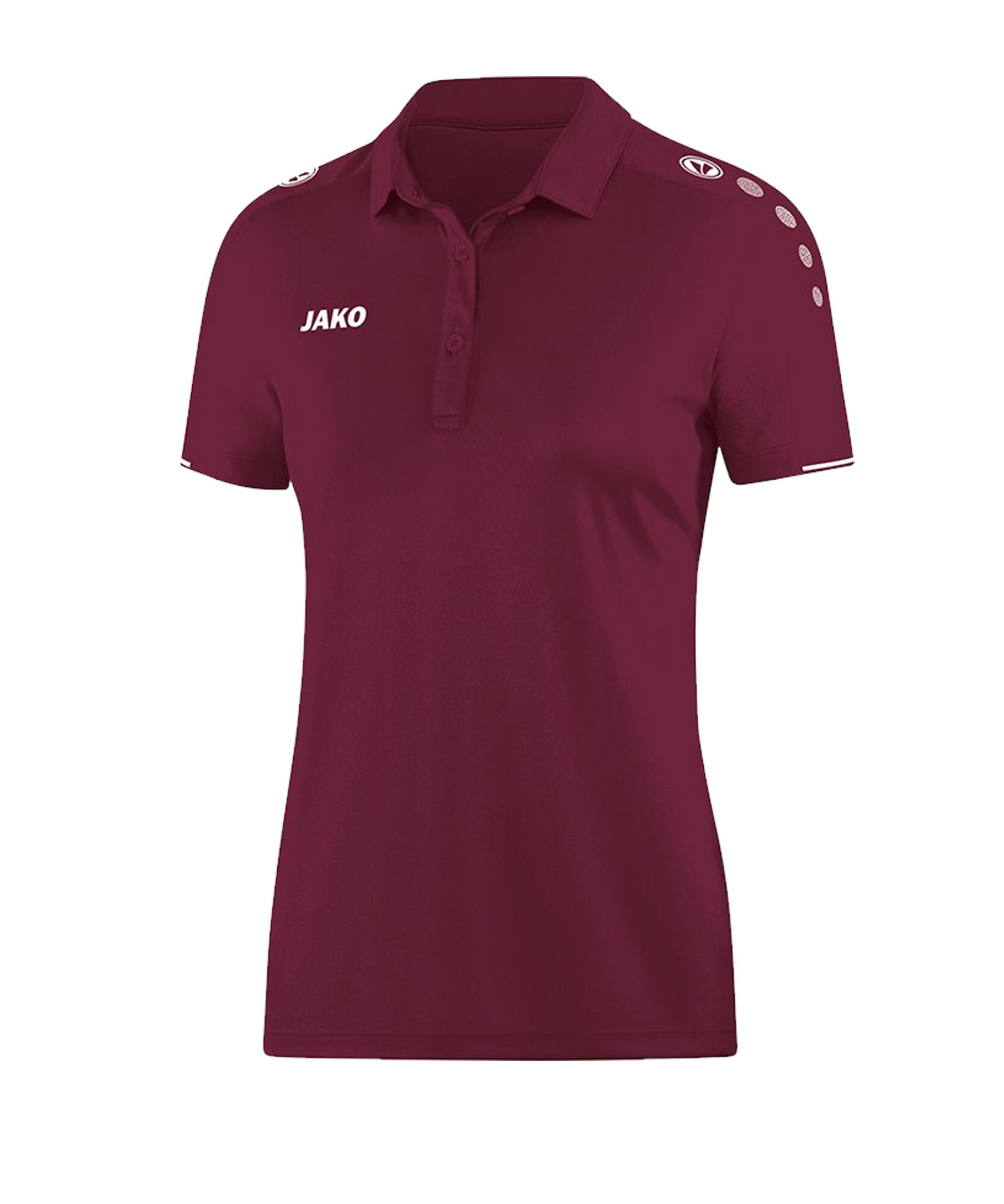 JAKO Tricou funcțional Classico  roșu vin / alb