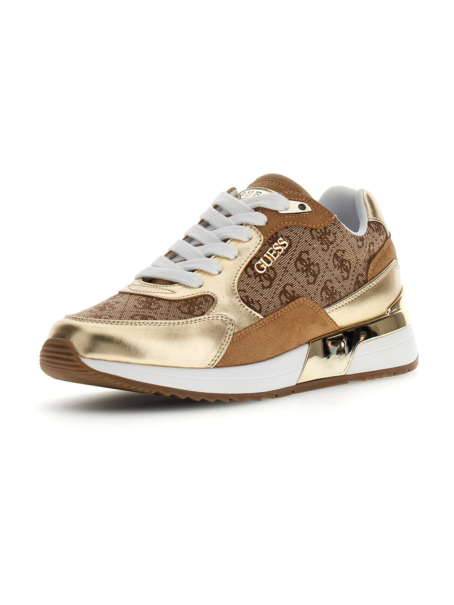 GUESS Sneaker low MOXEA19 bej / maro / auriu