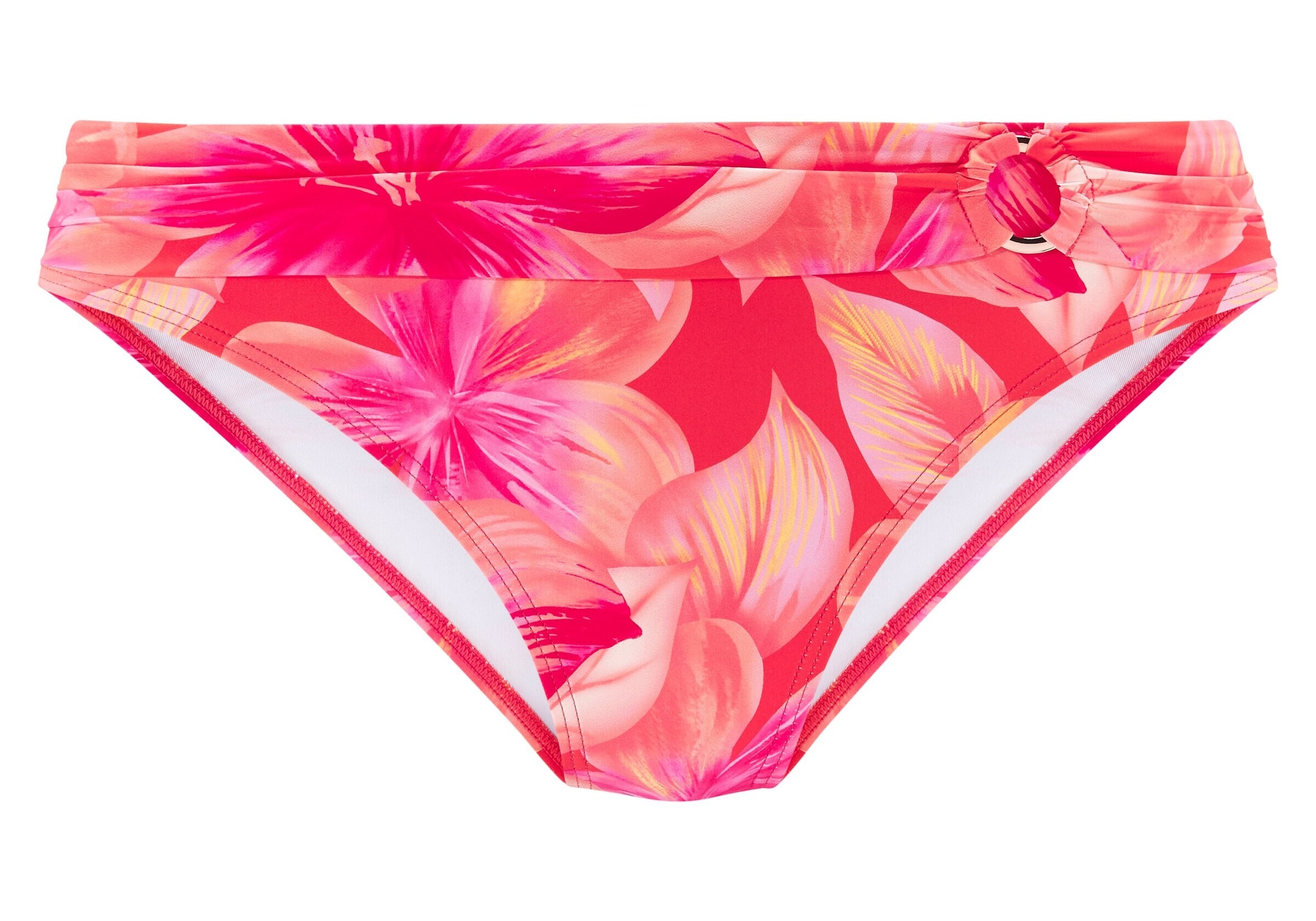 s.Oliver Slip costum de baie  galben / portocaliu piersică / roz / roz zmeură