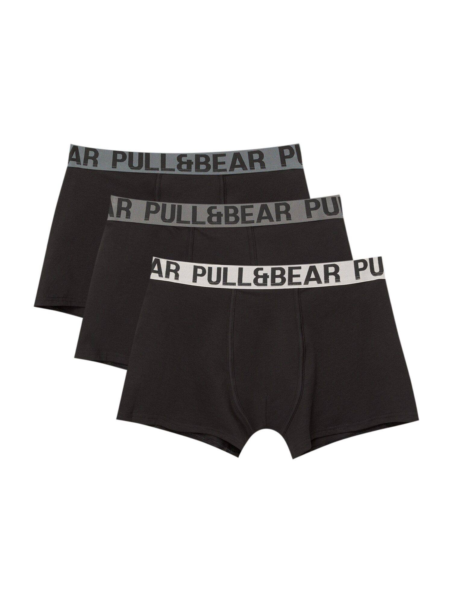 Pull&Bear Boxeri  crem / gri / kaki / negru