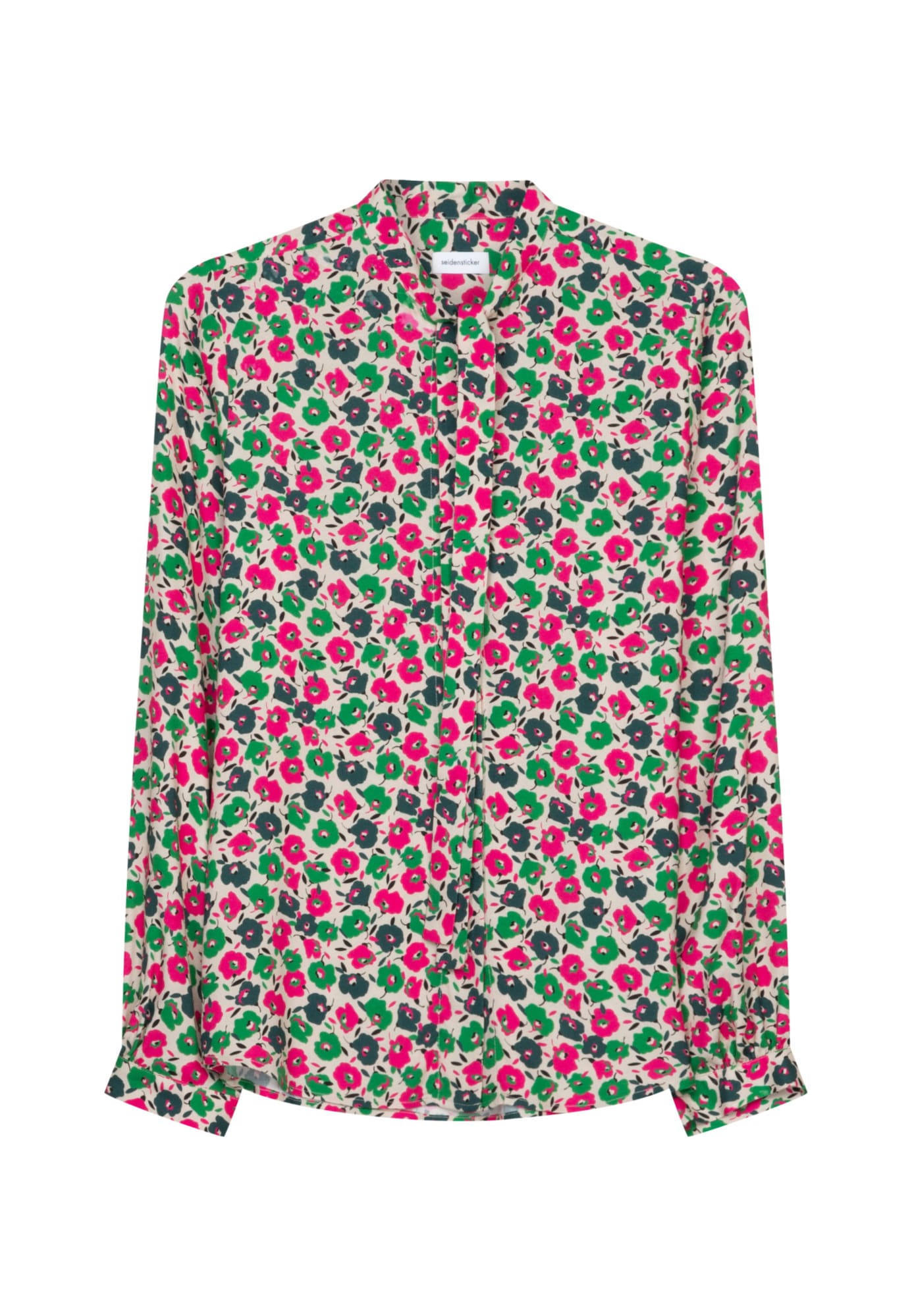 SEIDENSTICKER Blusa  nude / verde / esmeralda / rosa néon