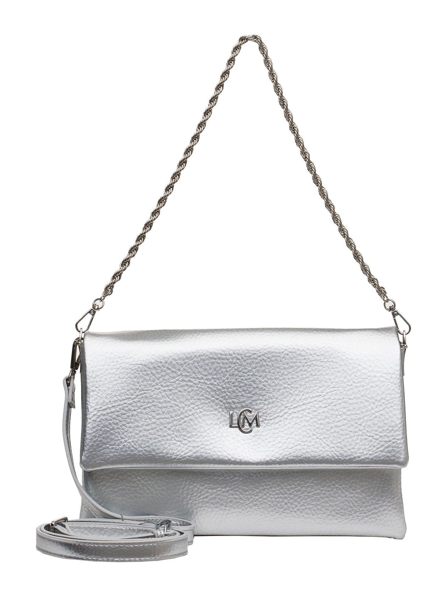 L.CREDI Geantă de umăr Penina  argintiu