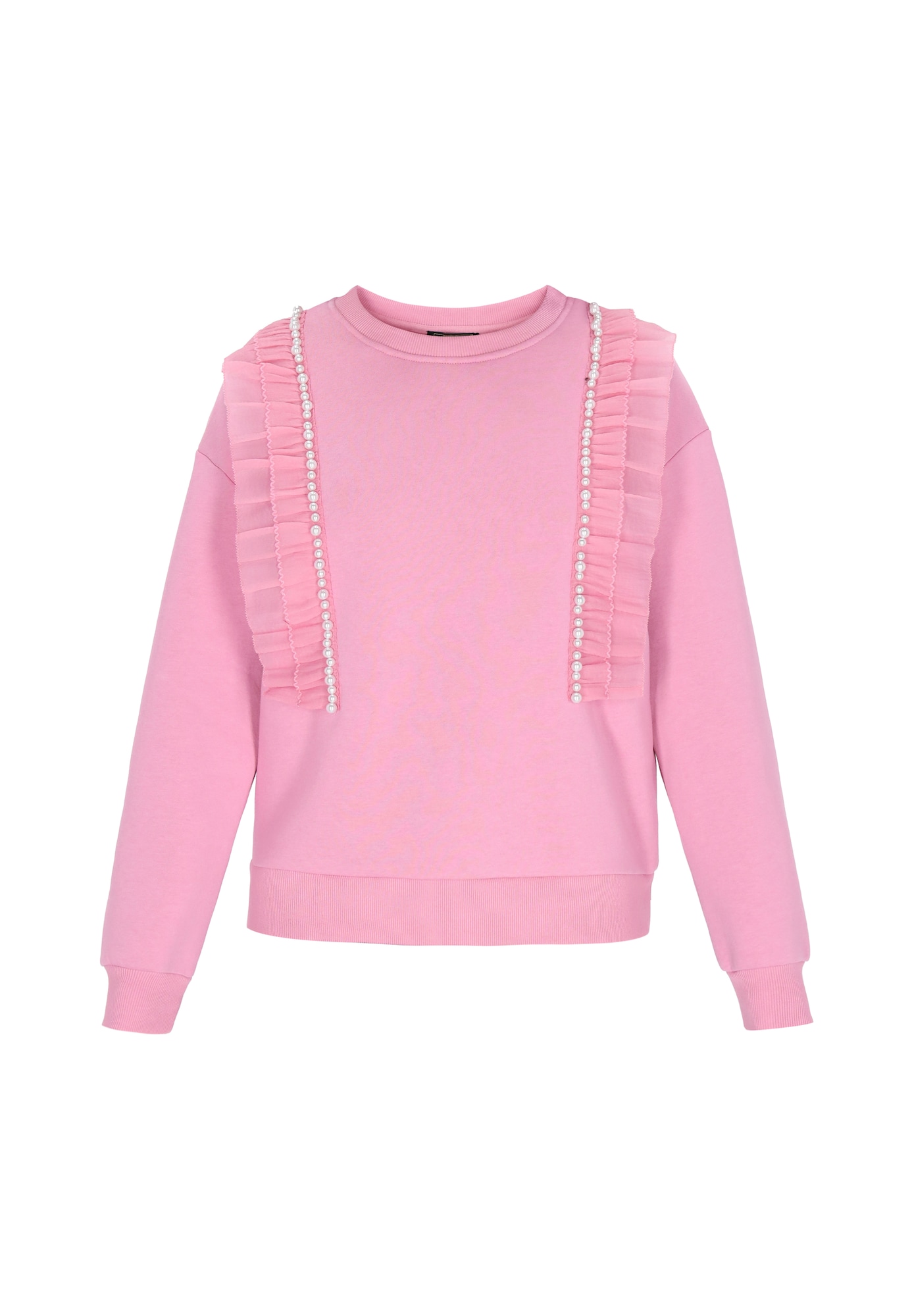 faina Sudadera  rosa claro / blanco perla