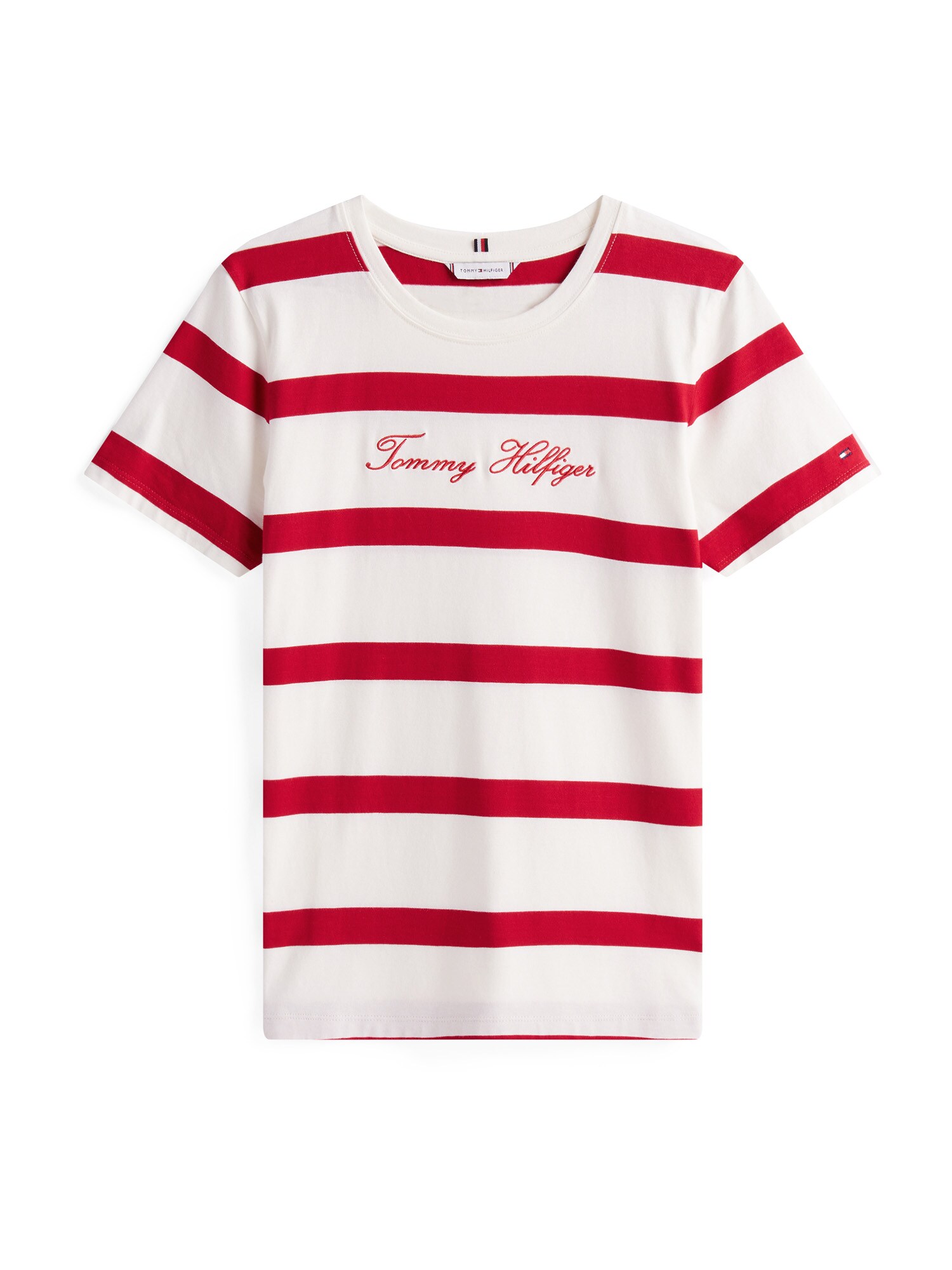 TOMMY HILFIGER Póló  tűzpiros / fehér akciós termékkép 1