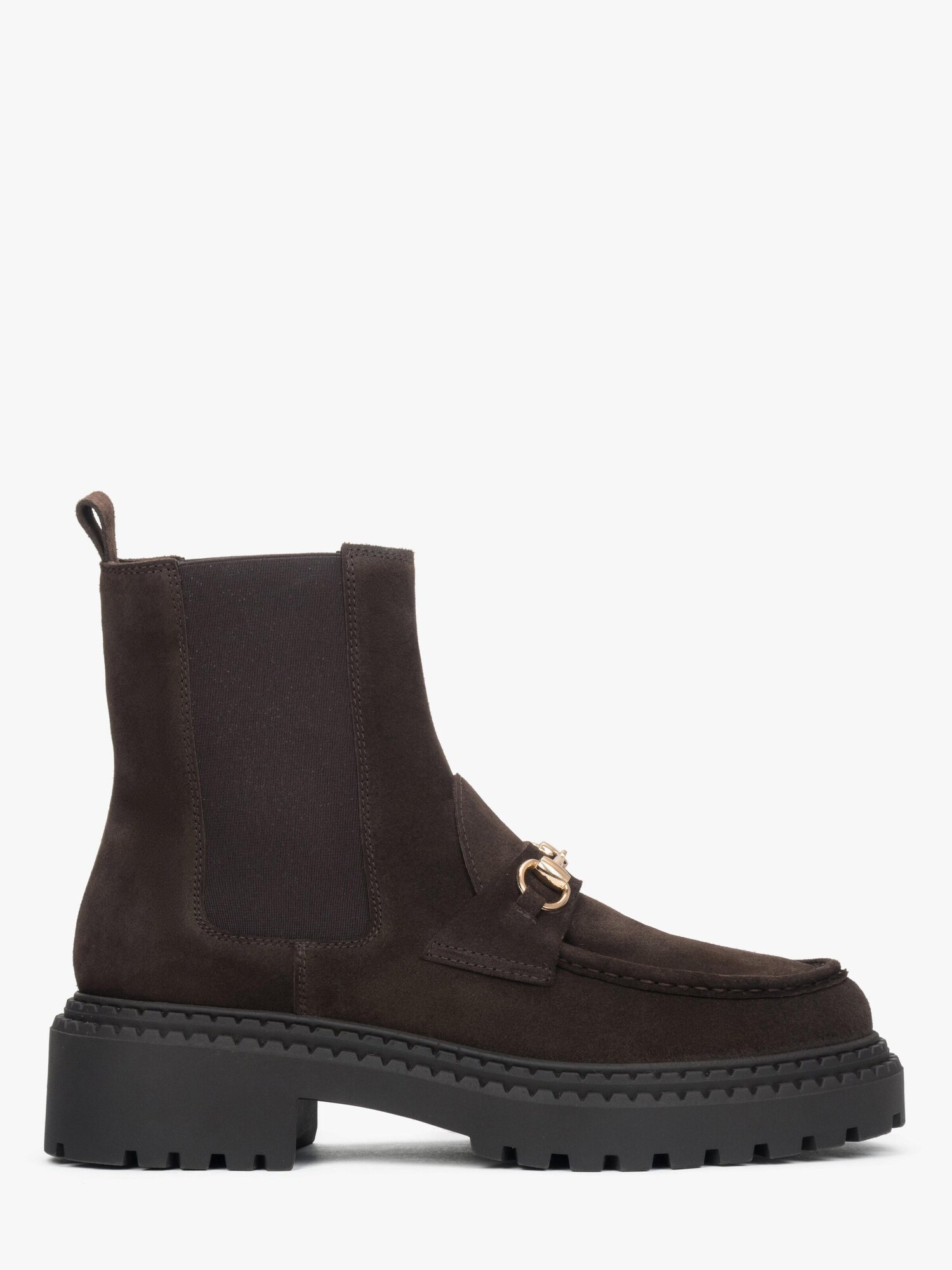 Estro Botas Chelsea '09-3817' marrón oscuro