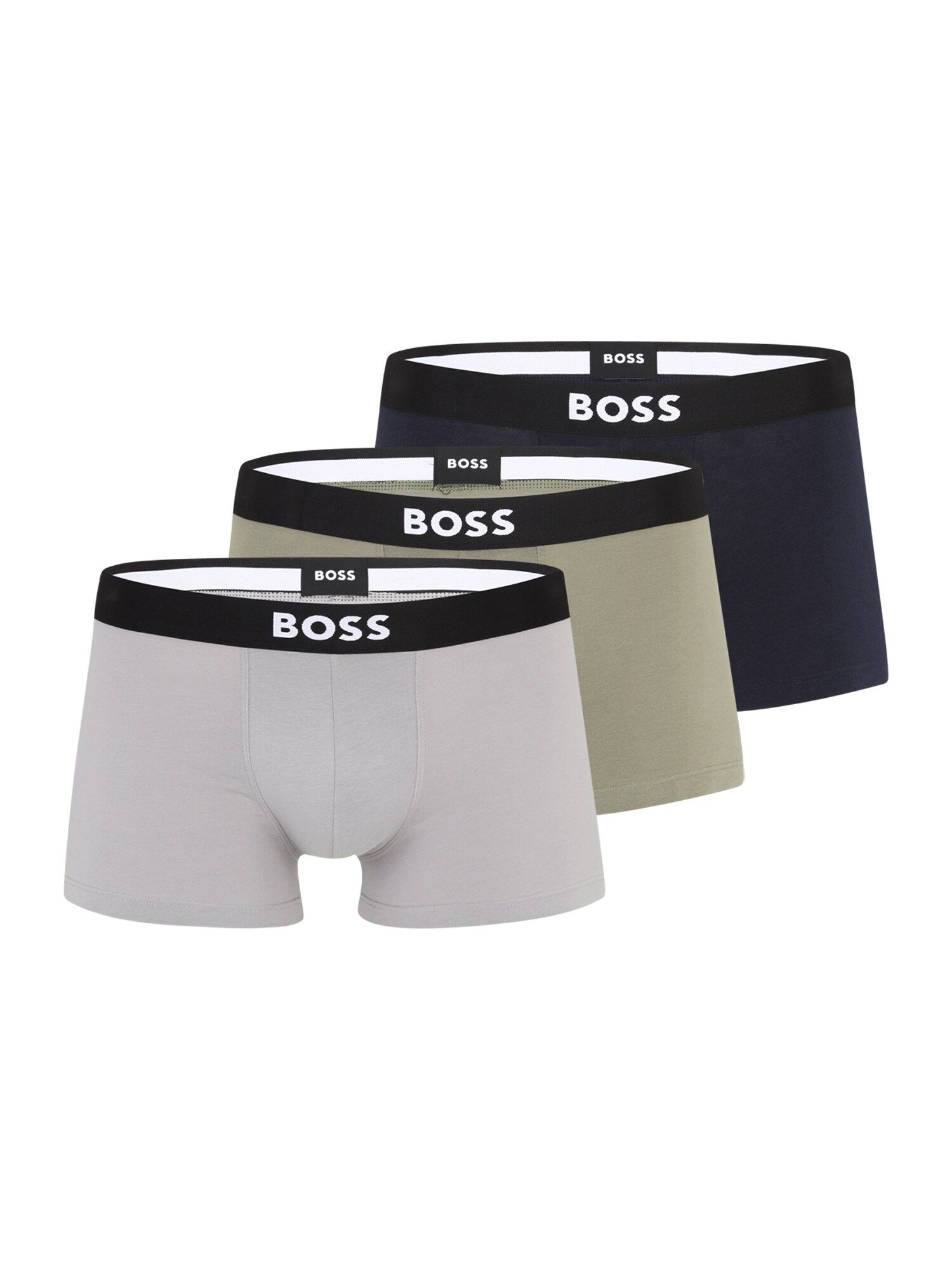 BOSS Boxeri David Beckham  gri / kaki / negru / alb