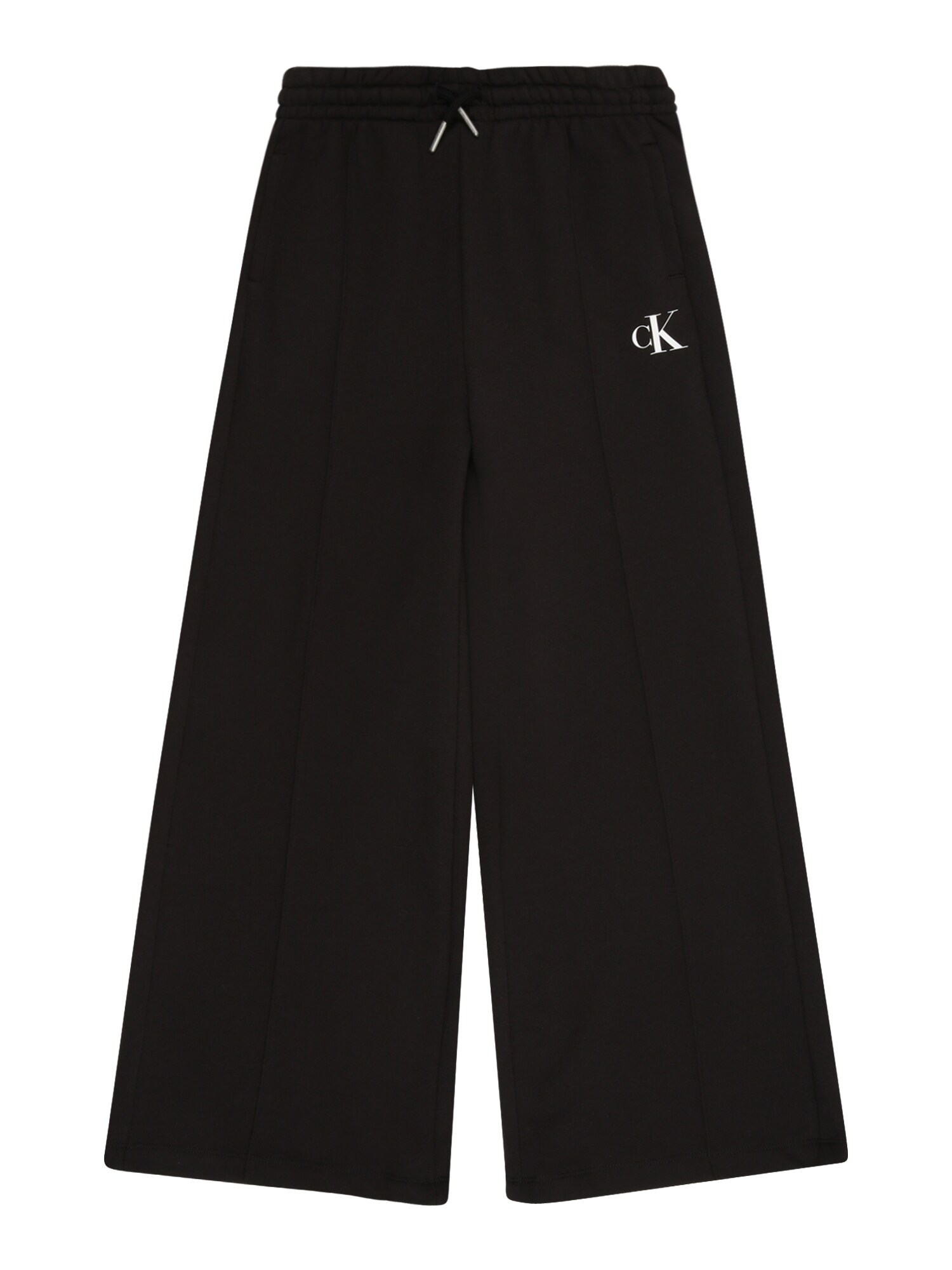 Calvin Klein Jeans Pantaloni  negru / alb