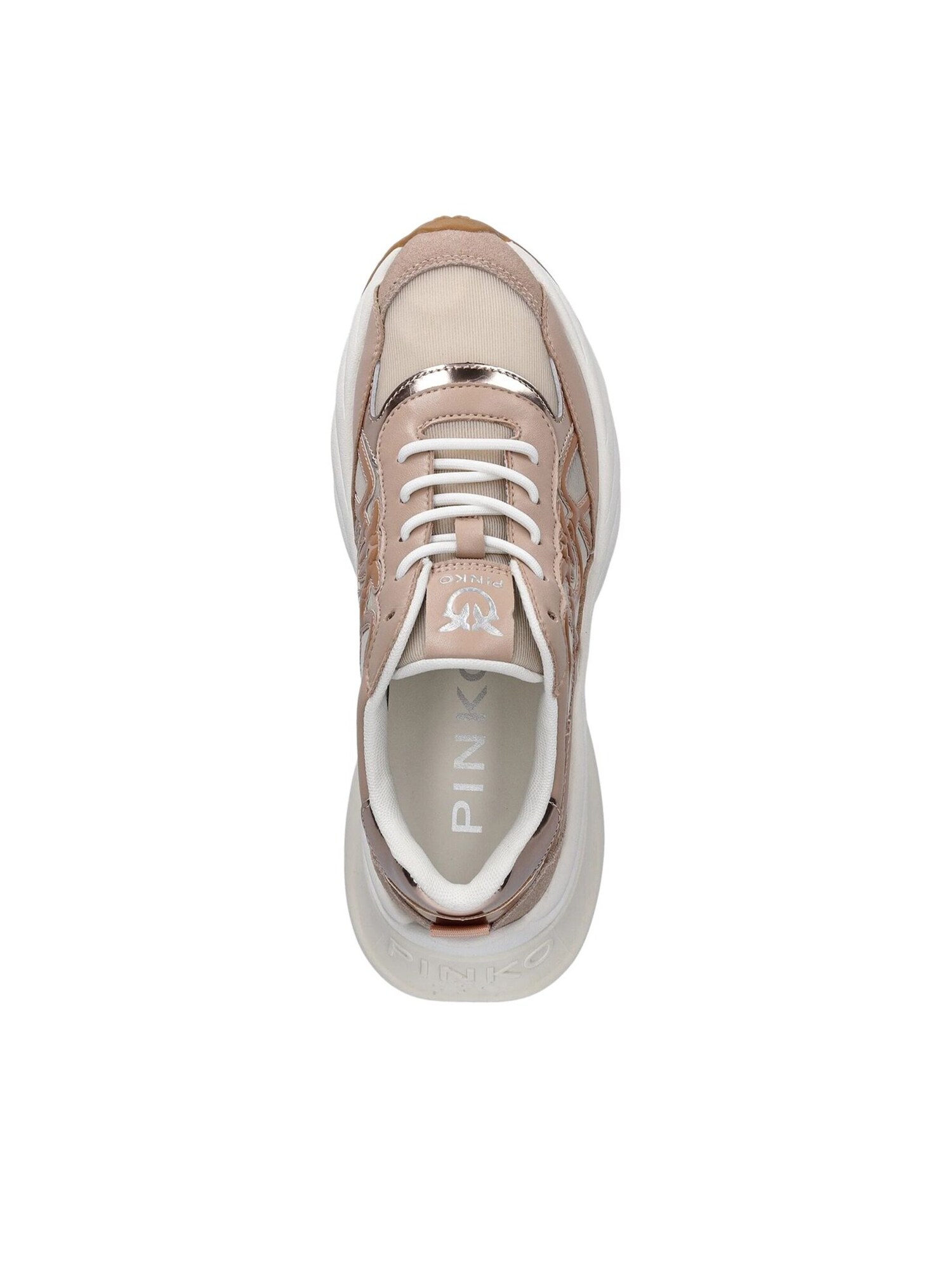 PINKO Zapatillas deportivas bajas 'Ariel 33 - Sneaker Calf Leather/Net/Cow Suede'  rosa claro – imagen 4