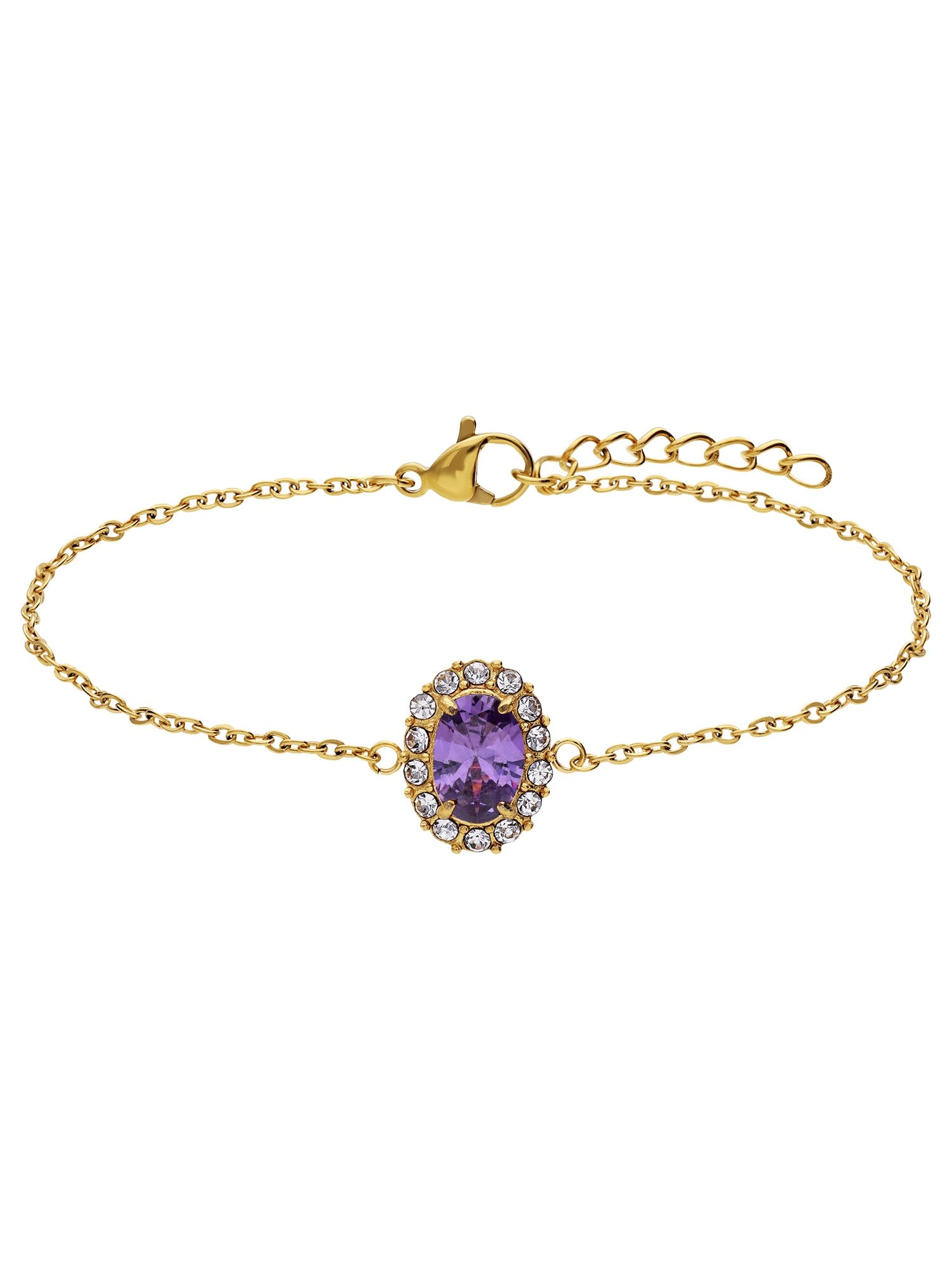 Lucardi Armband Goud / Lila