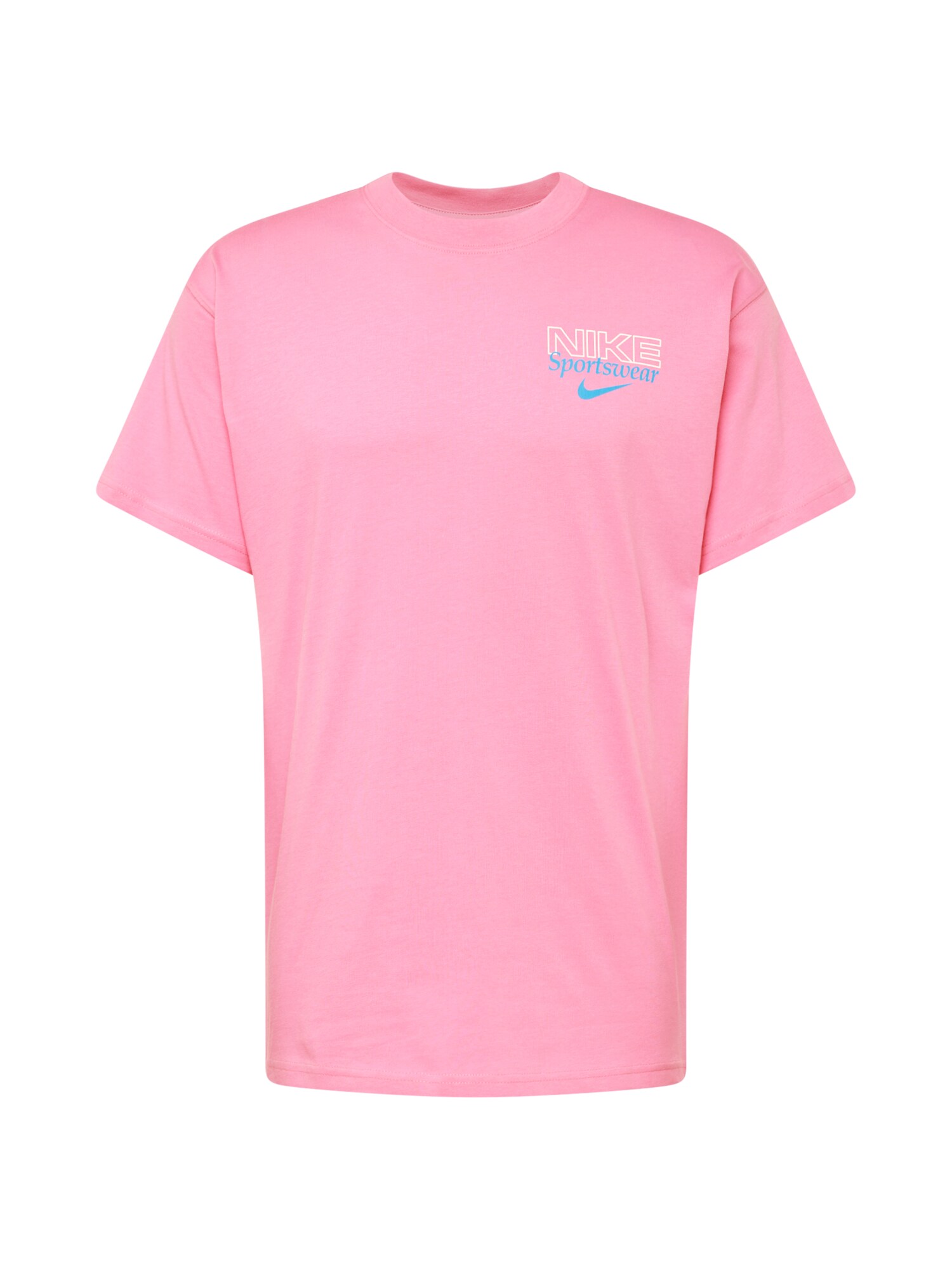 Nike Sportswear Póló  azúr / világos-rózsaszín / fehér