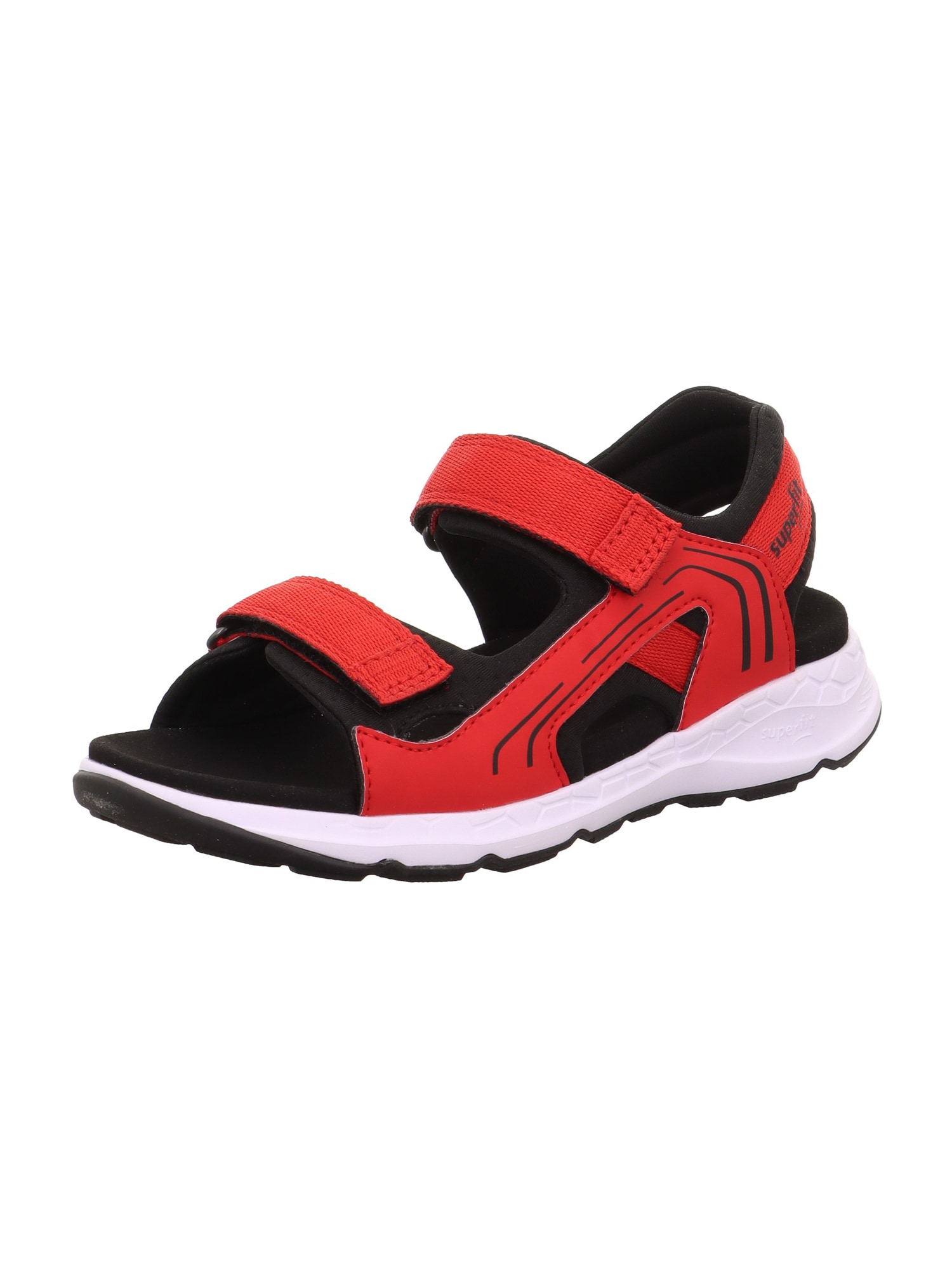 SUPERFIT Pantofi deschiși  roșu / negru