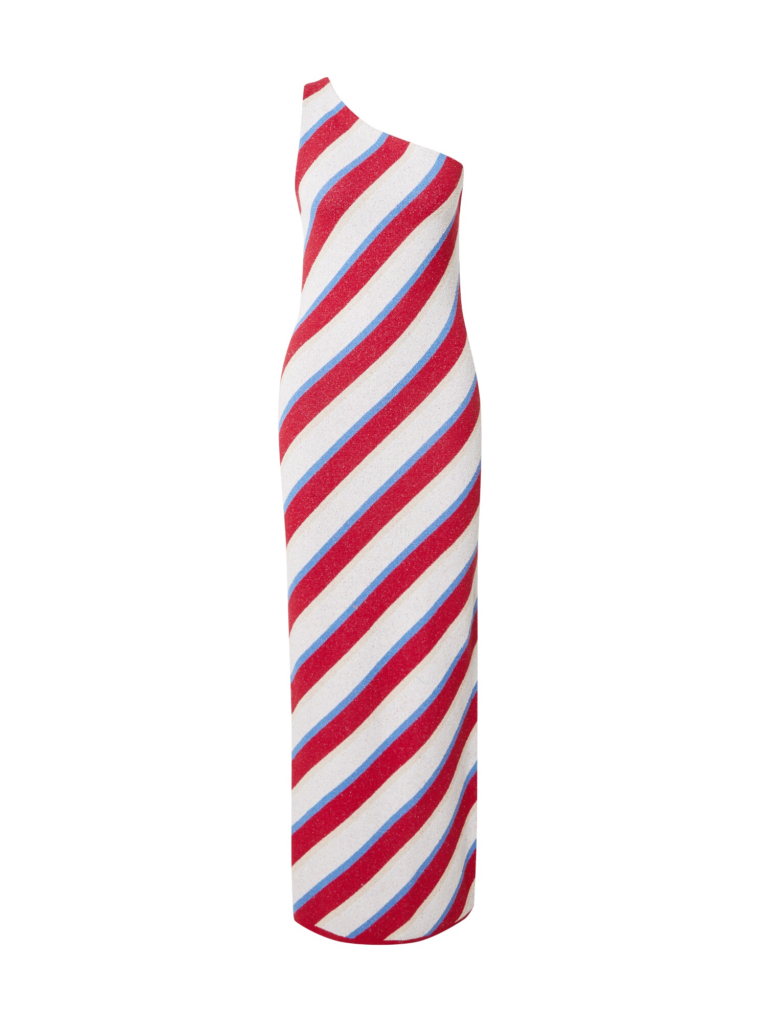 TOPSHOP Pletené šaty tmelová / nebesky modrá / ohnivo červená / biela