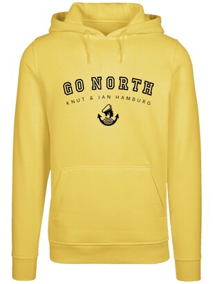 F4NT4STIC Sweatshirt ‘Go North’ Geel / Zwart