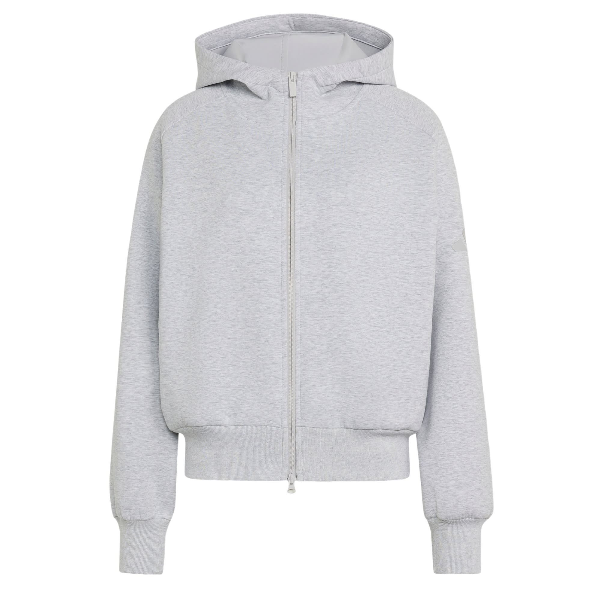 ADIDAS SPORTSWEAR Sudadera con cremallera deportiva 'Soft Lux'  gris moteado – imagen 2
