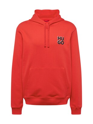 HUGO Sweatshirt ‘Dimoni’ Rood / Zwart / Wit