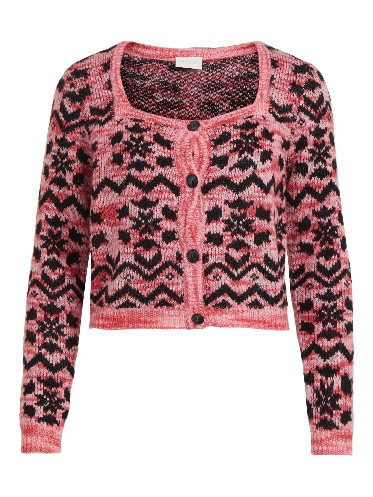 Vila VILA Strickjacke 'Tumpa' rosa / rosé / schwarz