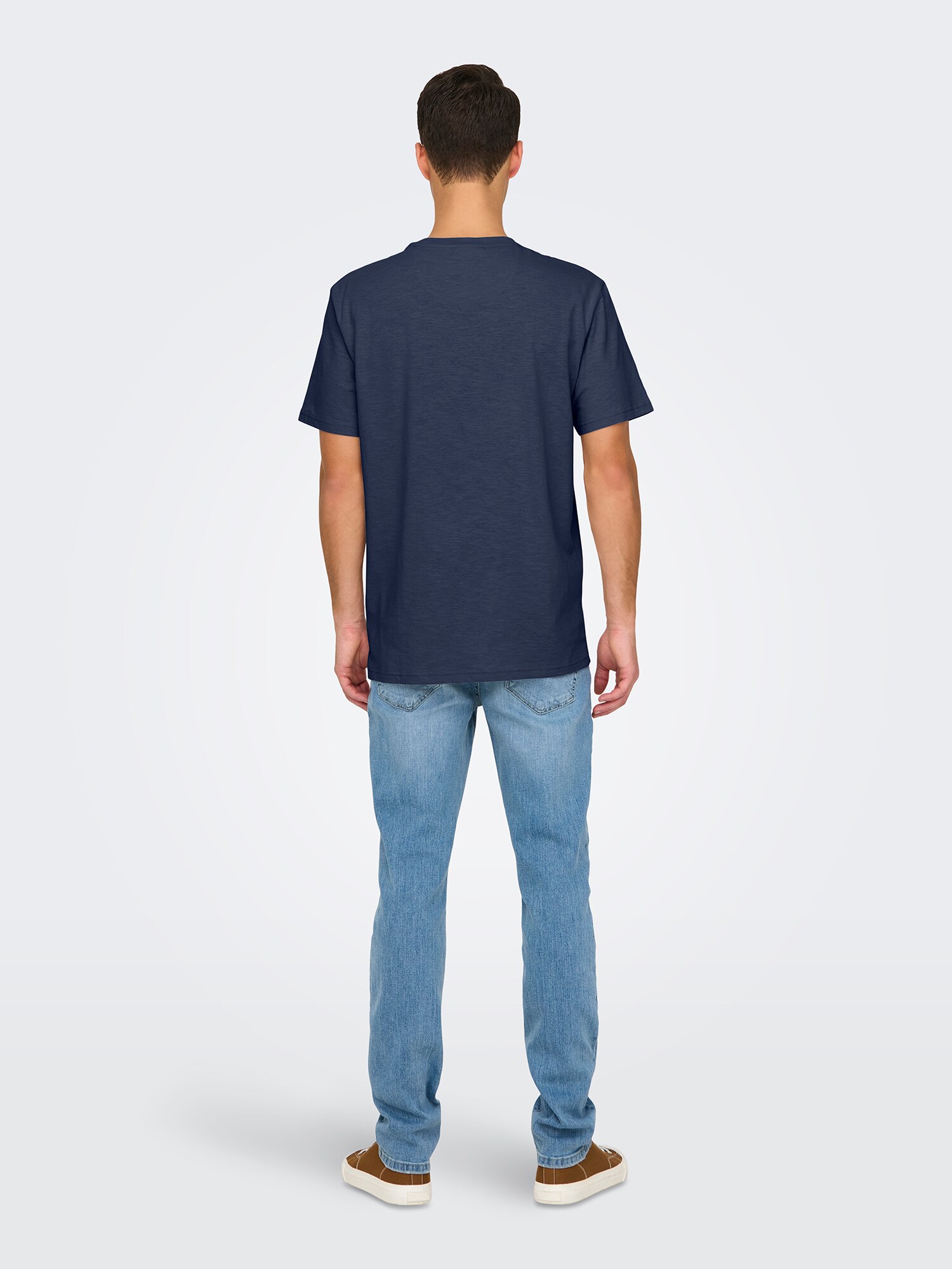 Only & Sons Tričko 'ONSPERRY'  modrosivá / modrá melírovaná (obrázok 3)