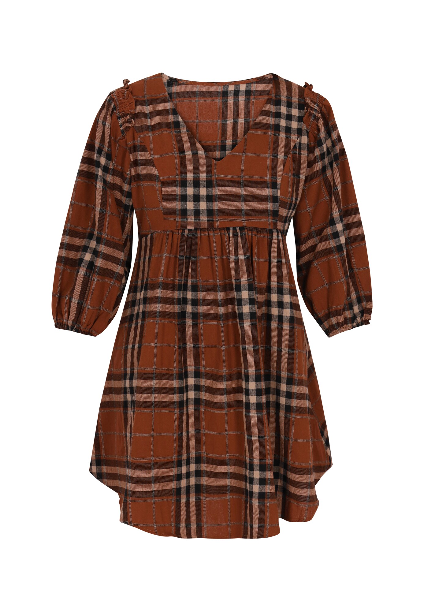 swirly Rochie  maro / ombră / maro mokka / negru