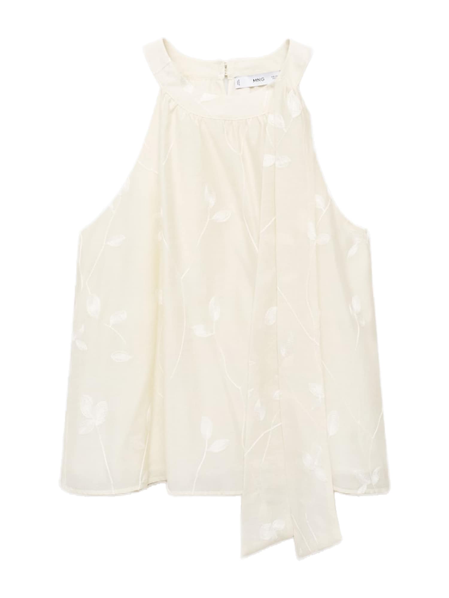 MANGO Top TANIA  ecru / alb