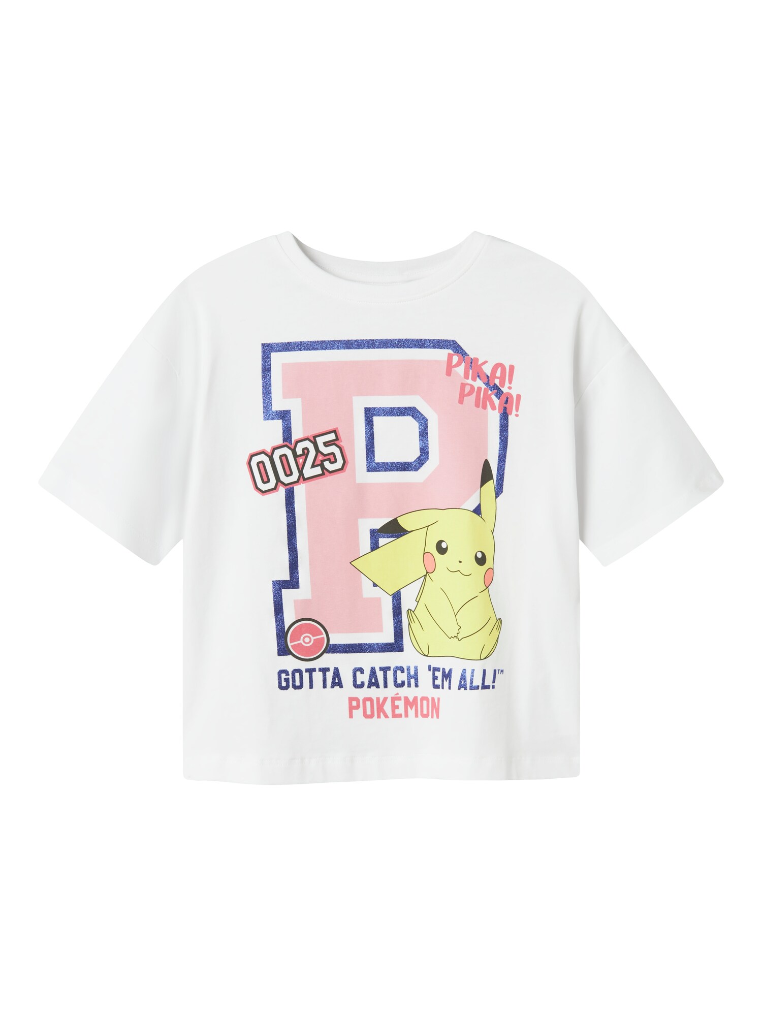 NAME IT Póló 'NKFJixa Pokemon'  kék / sárga / rózsaszín / fehér akciós termékkép 1