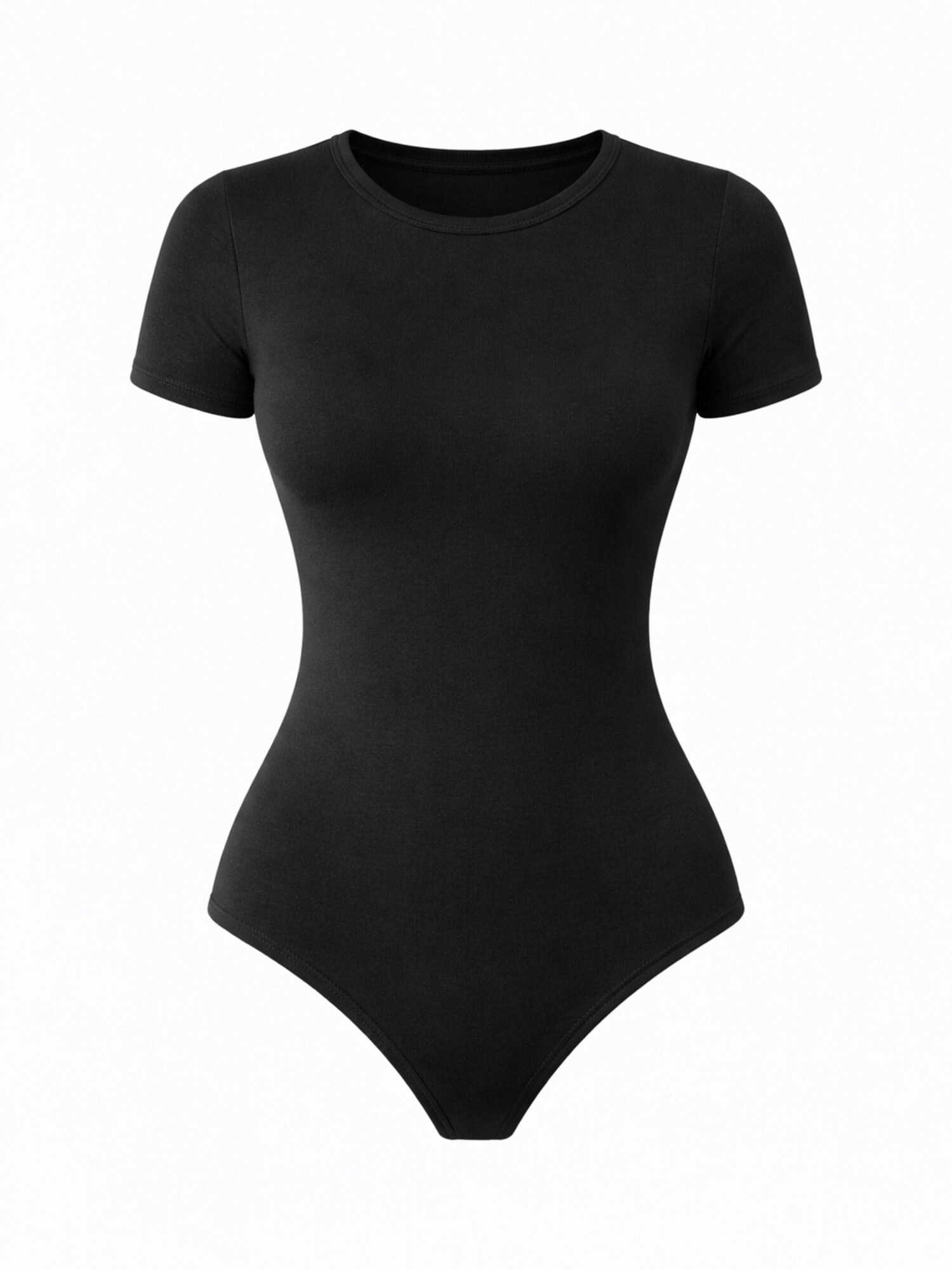 LEAFLETIC Body 'Leafletic Women’s Short Sleeve Crew Neck Bodysuit' negro