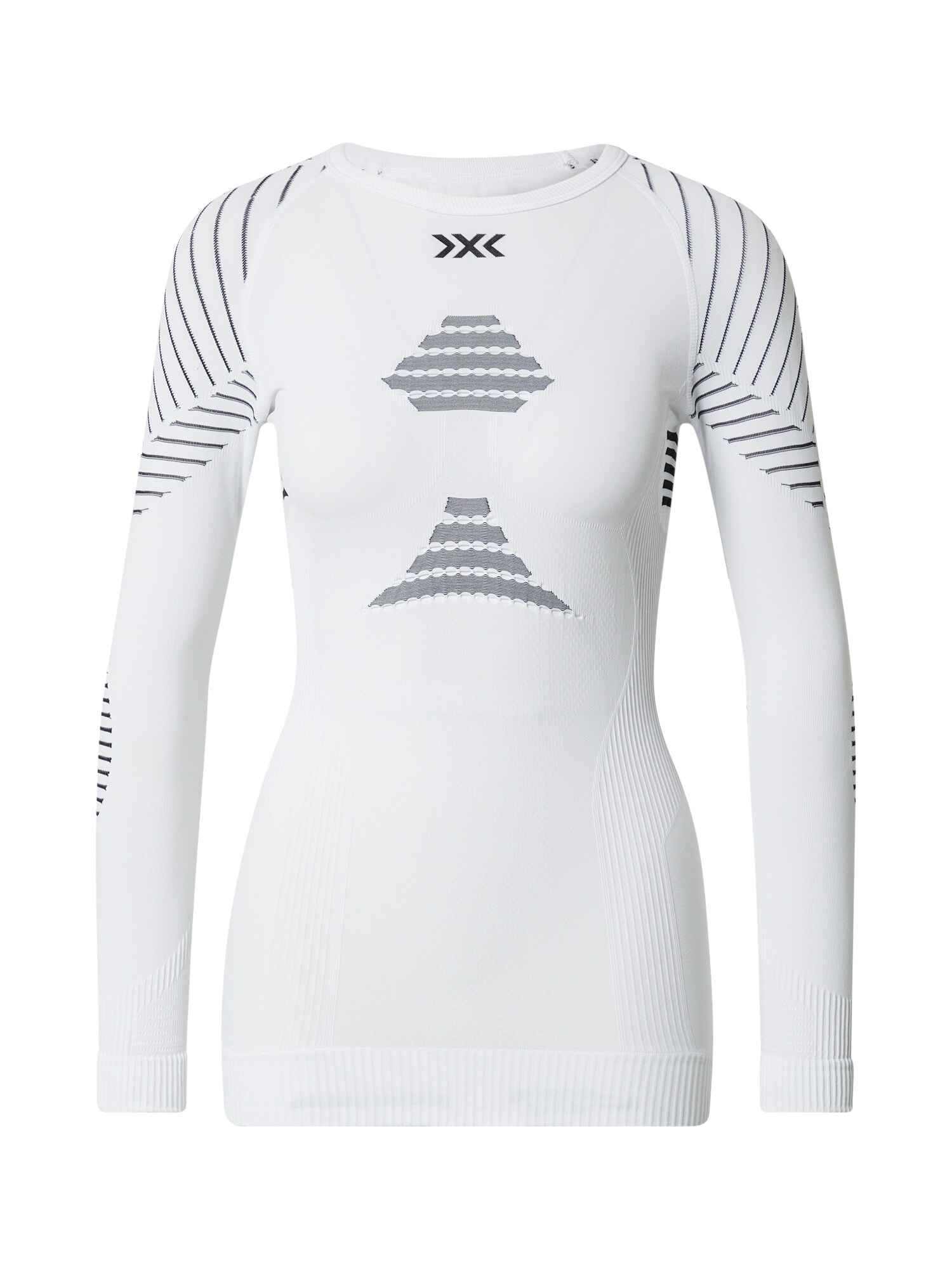X-BIONIC Sportiniai marškinėliai balta / juoda
