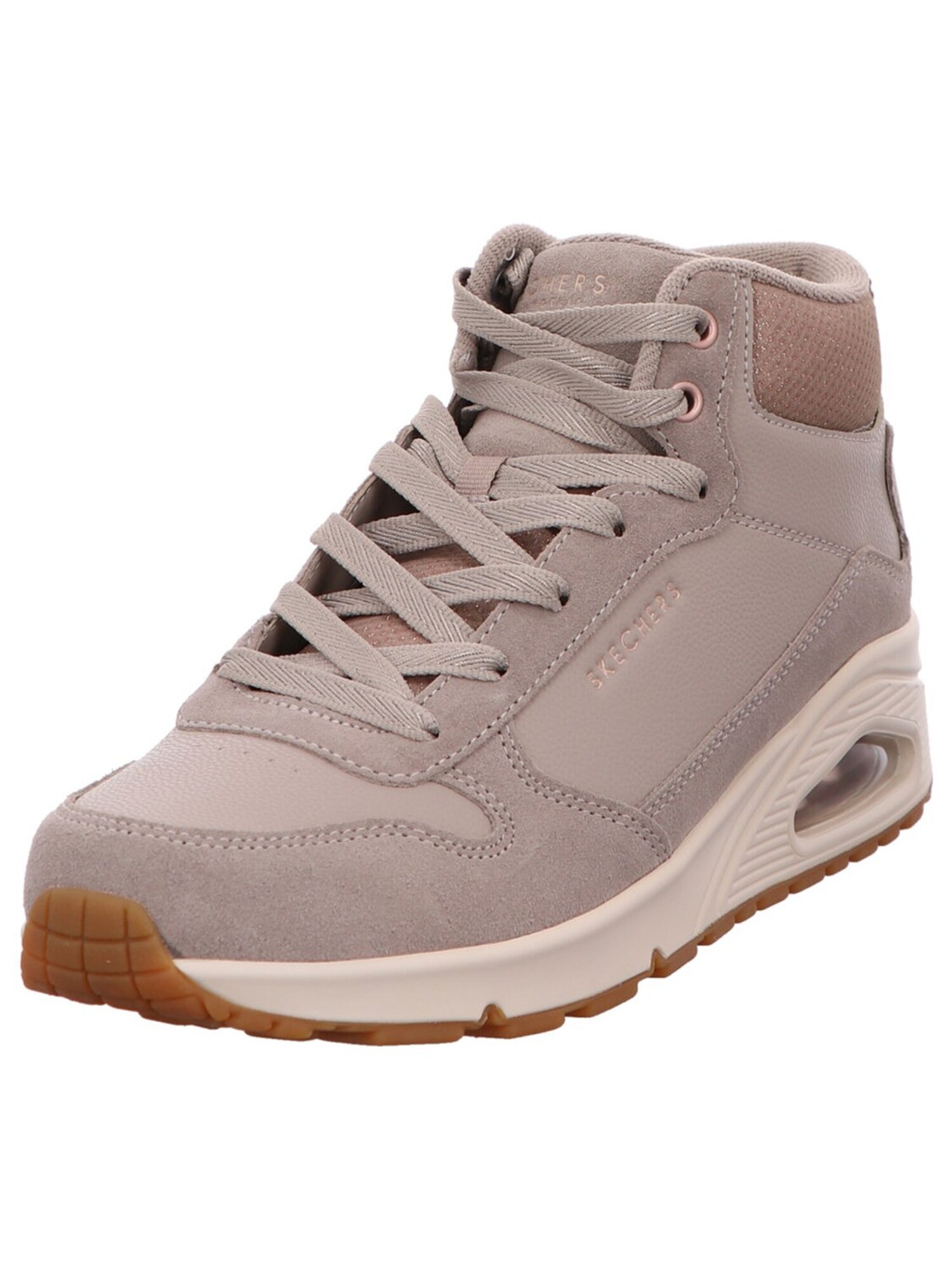 SKECHERS Zapatillas deportivas altas 'Schnürstiefel Damen 177181 TPE Echtleder in grau'  gris