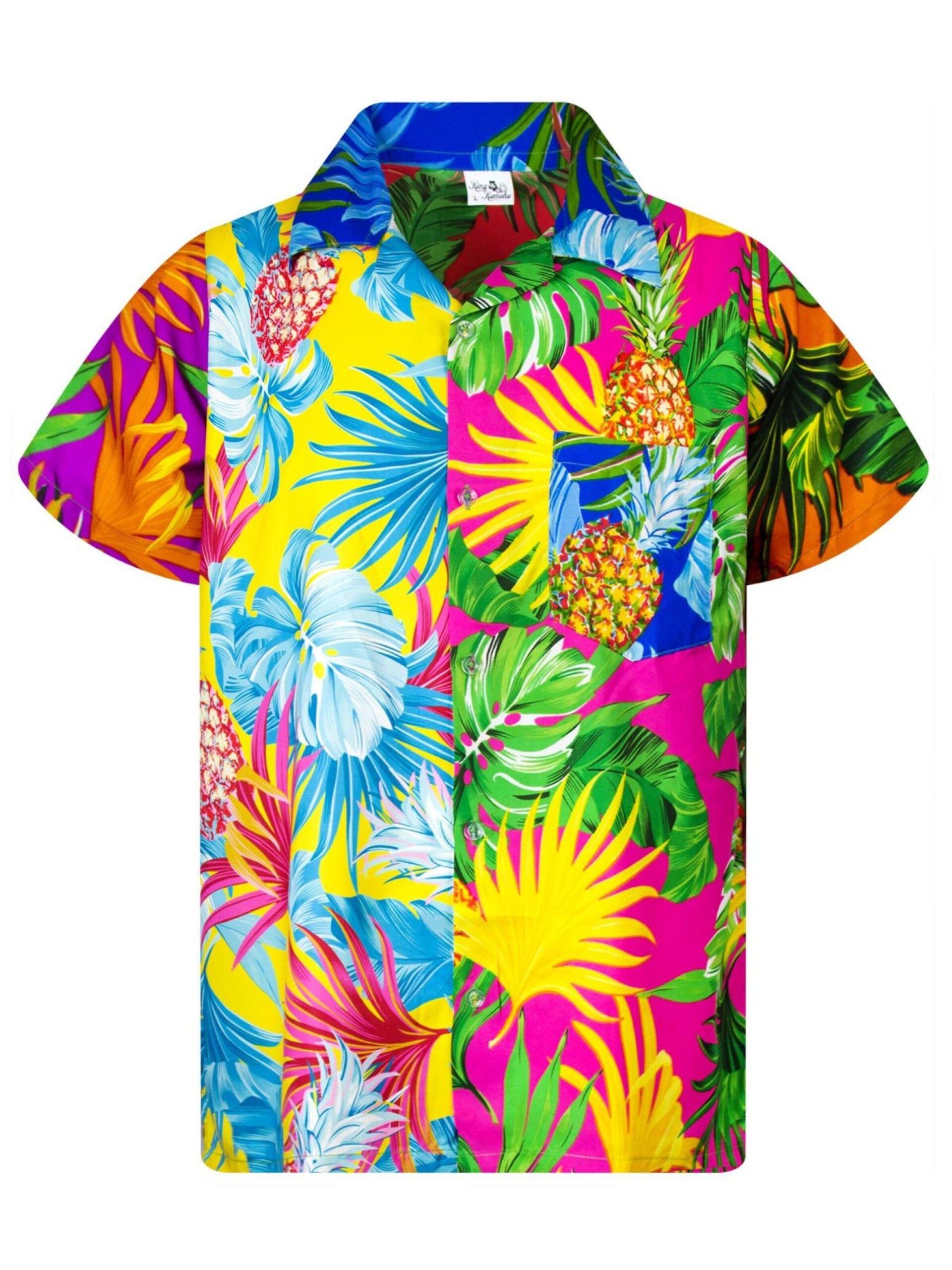 King Kameha T-shirt 'Pineapple Leaves' herr