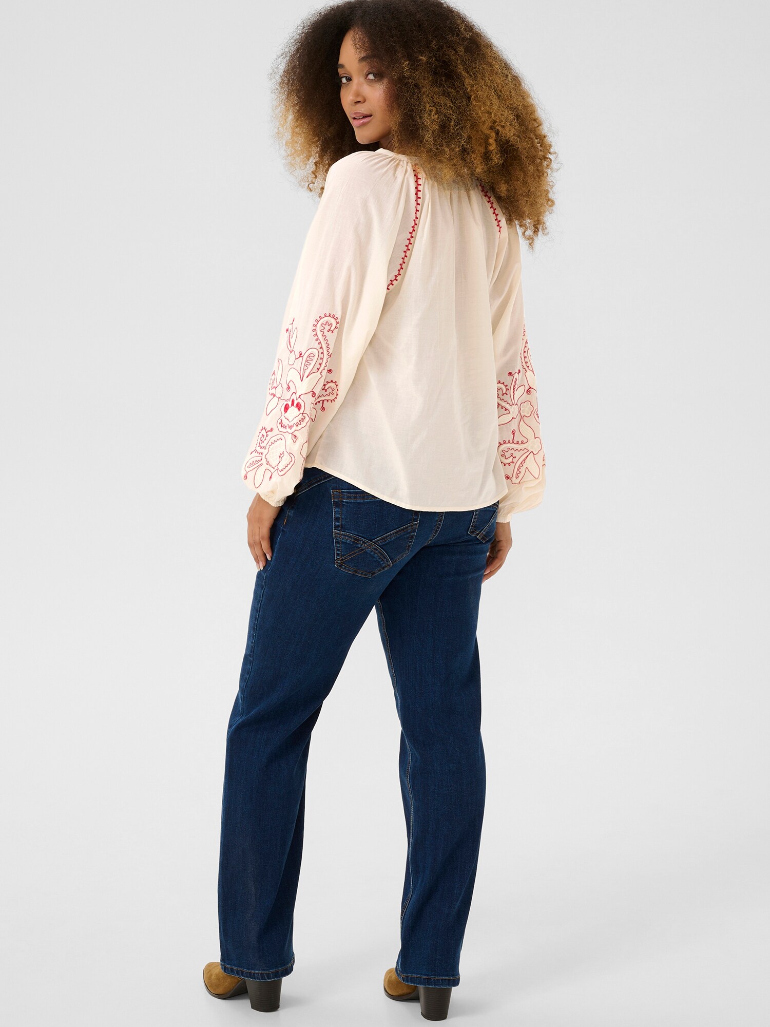 Thumbnail - Cream Bluse Jessica