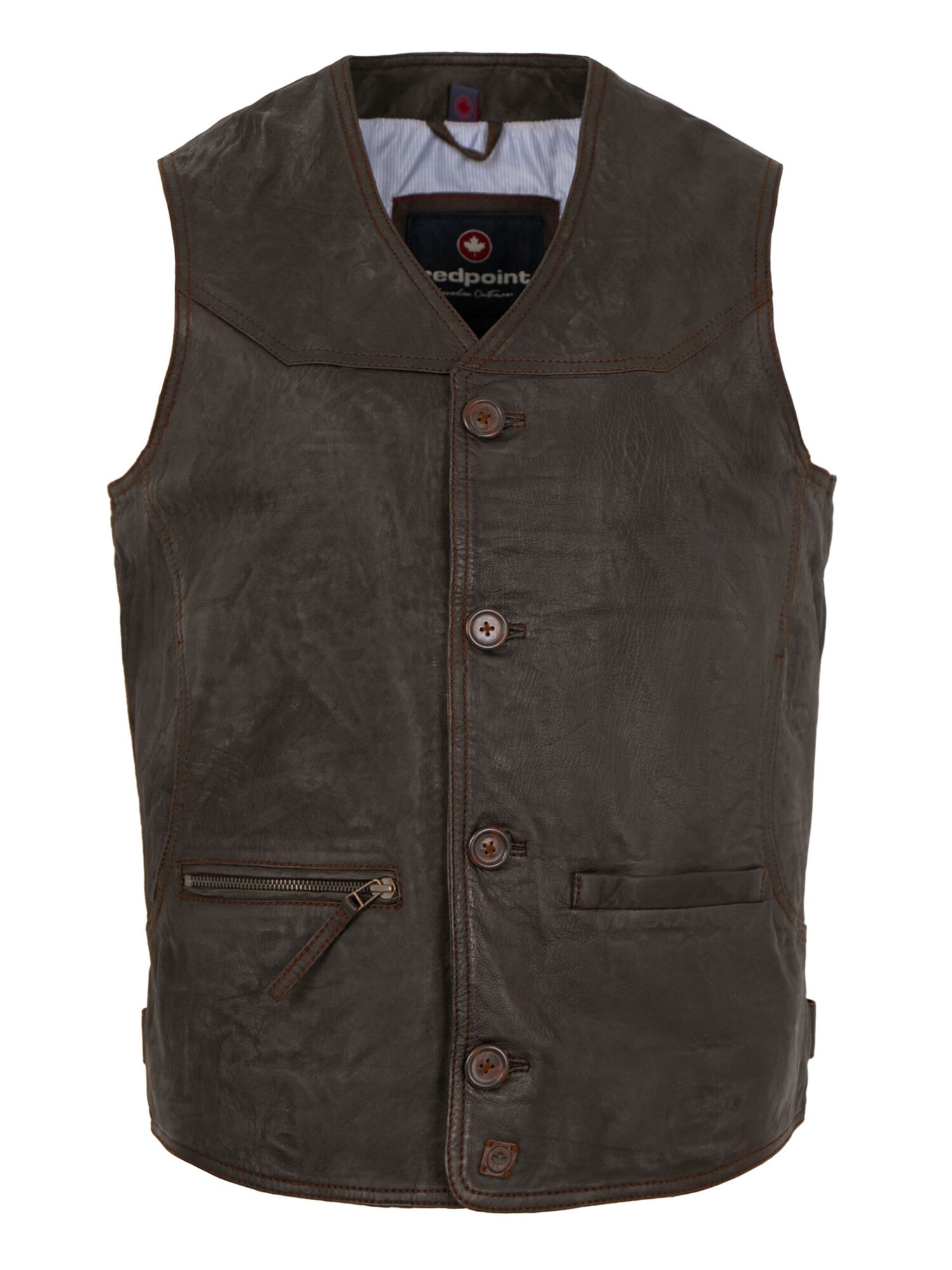 REDPOINT Chaleco 'Leo'  marrón oscuro