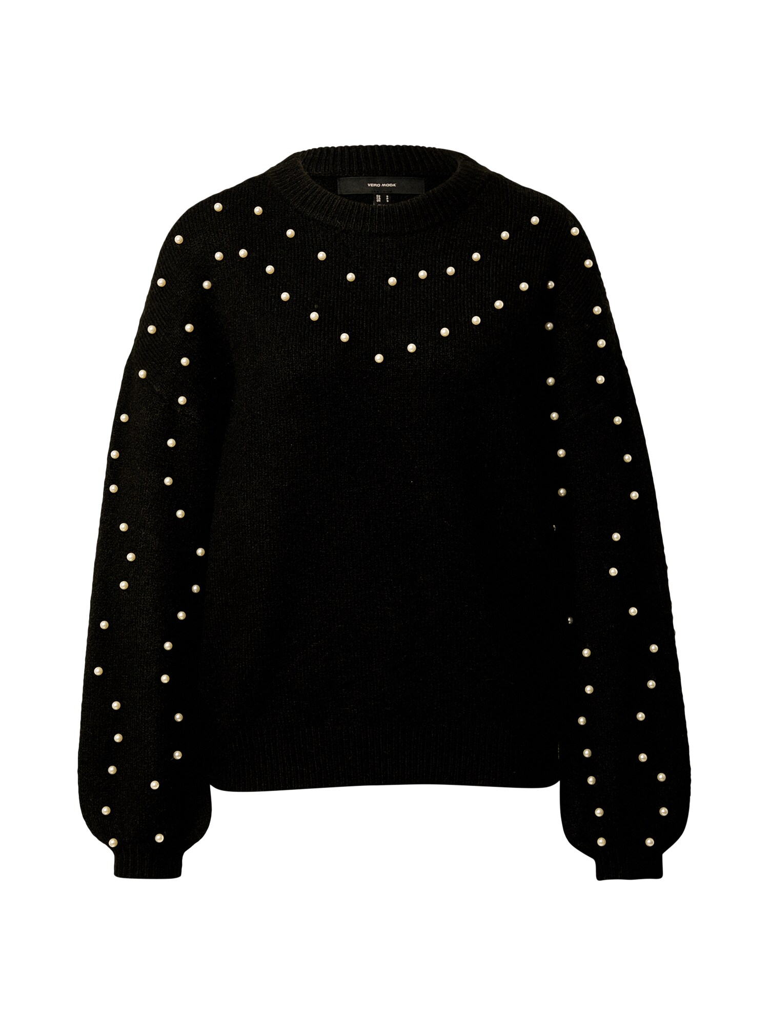 VERO MODA Megztinis  juoda / balta
