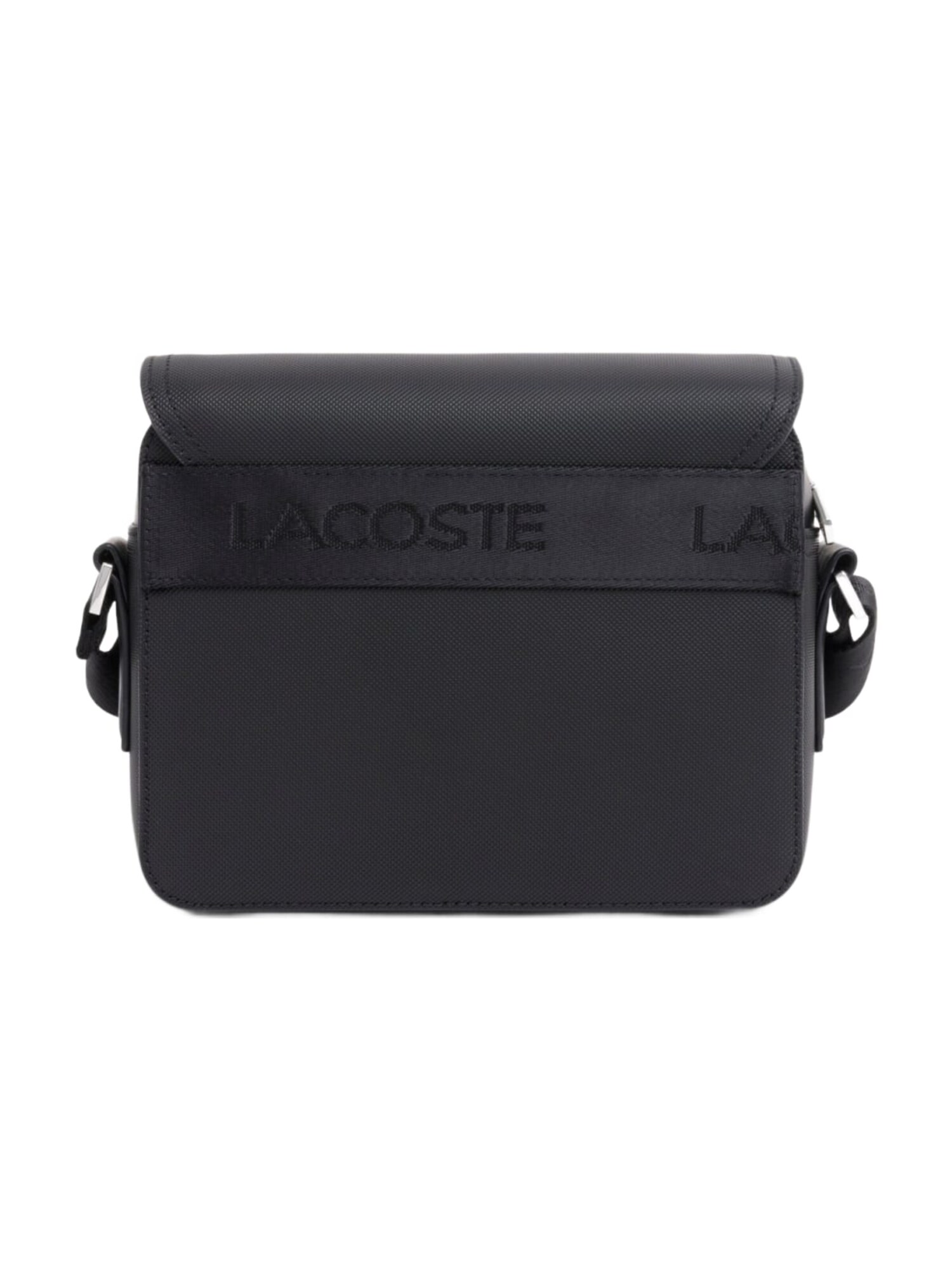 LACOSTE Bolso de hombro 'Lacoste Petit sac messenger Homme Langon Petit Piqué Noir' negro – imagen 4