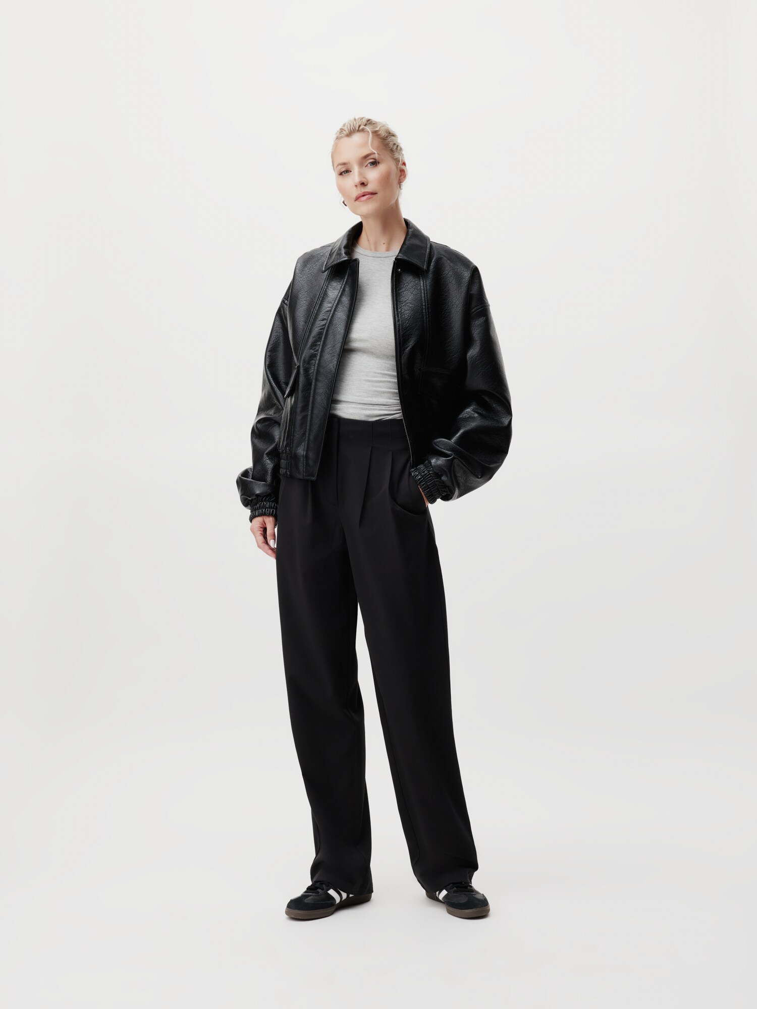 LeGer by Lena Gercke Tričko 'Cinzia' sivá melírovaná (obrázok 5)