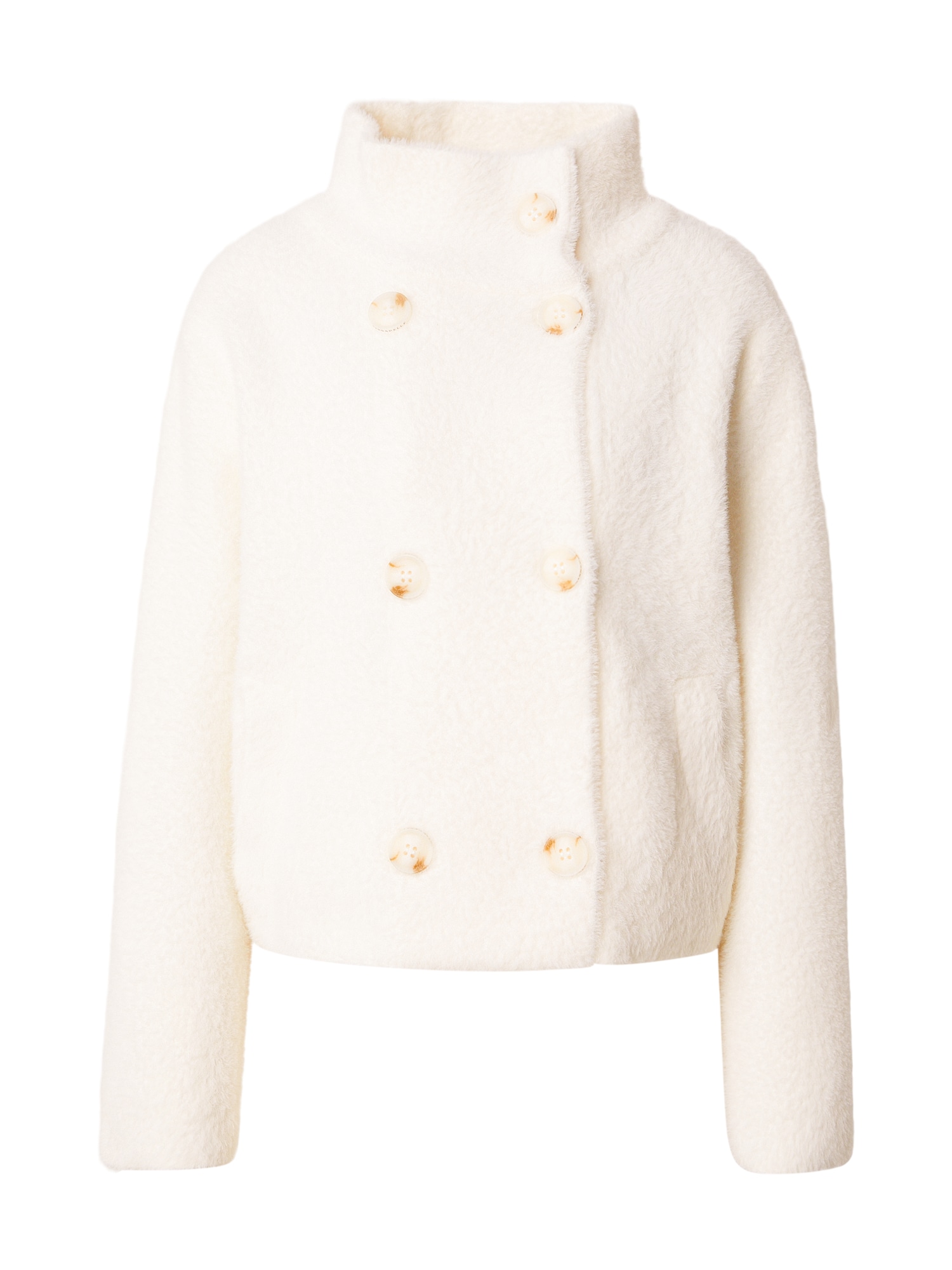 RINO & PELLE Geacă de primăvară-toamnă Beth  alb lână