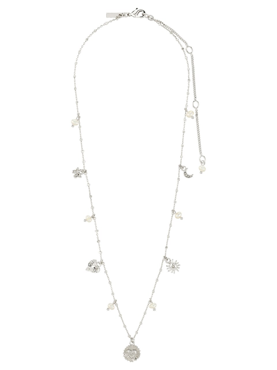 Halsband 'Mylan' silver / transparent
