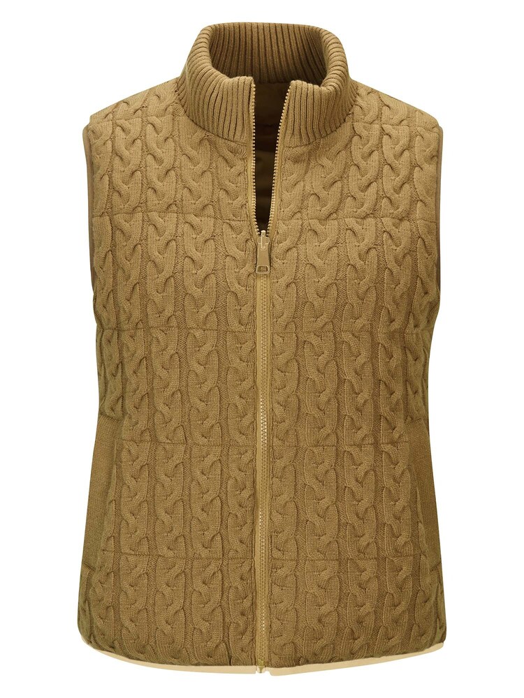 MADELEINE Strickweste Damen Größe S senf