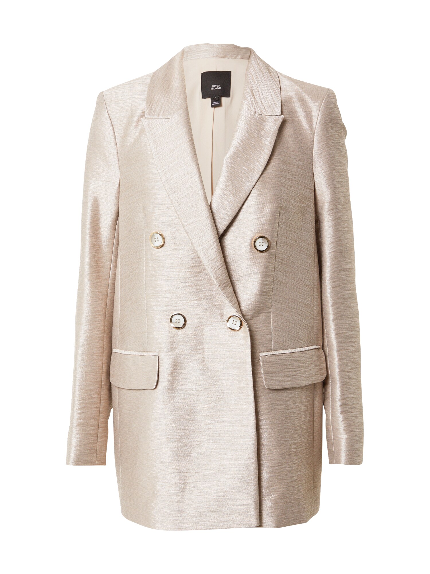 River Island Blazer švarkas  gelsvai pilka spalva