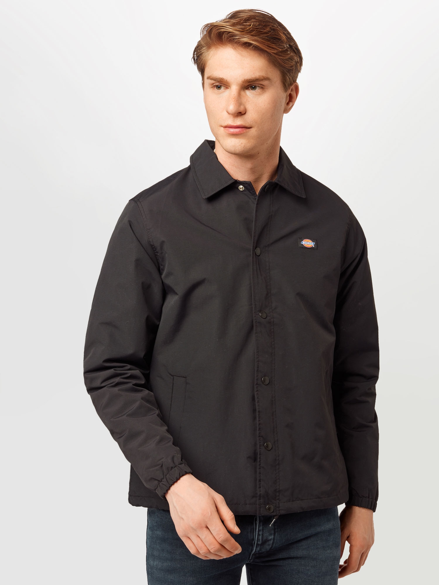 DICKIES Átmeneti dzseki 'Oakport Coach'  királykék / világospiros / fekete / fehér termék 2. képe