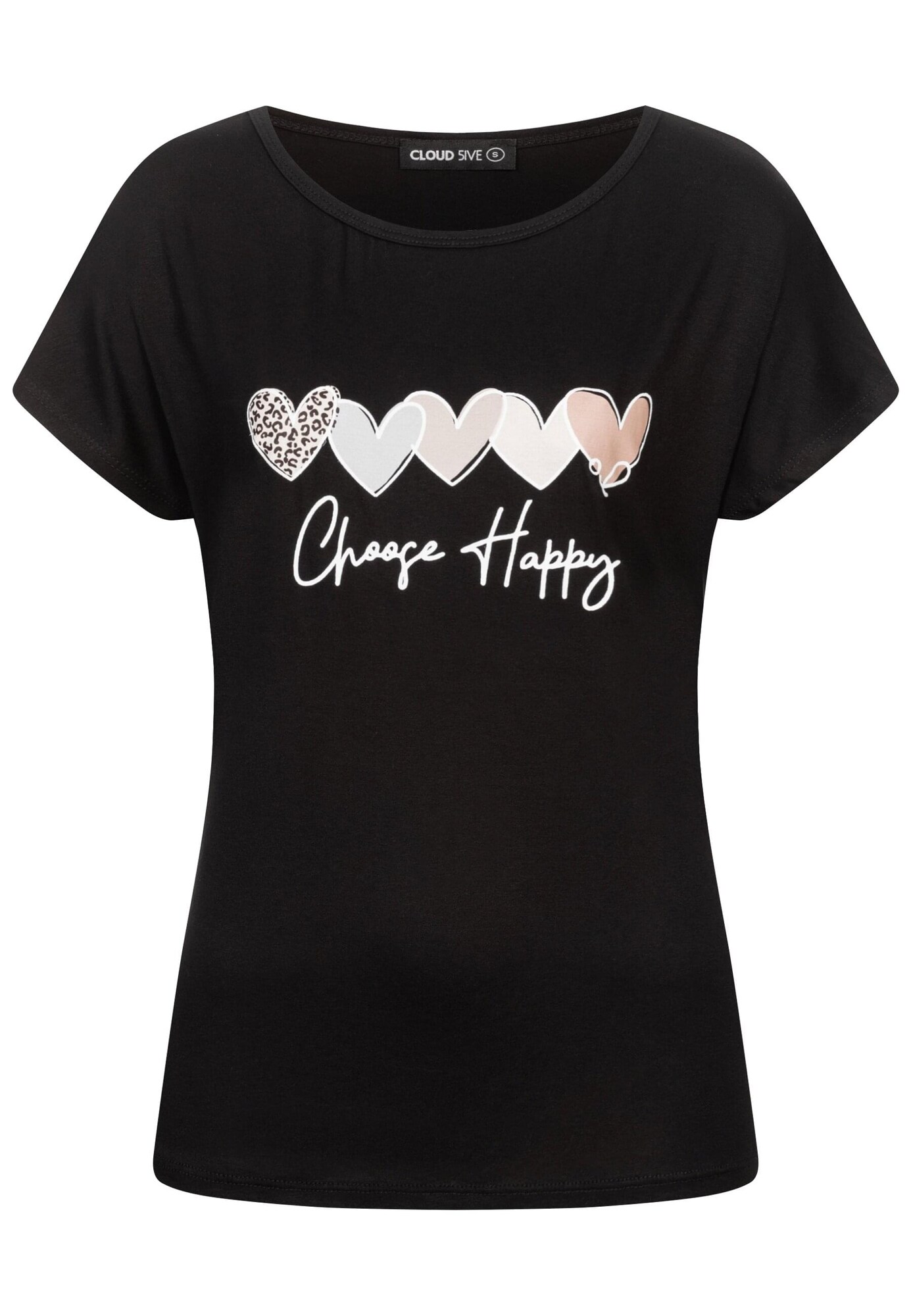 Cloud5ive Tricou  gri deschis / roz pudră / negru / alb