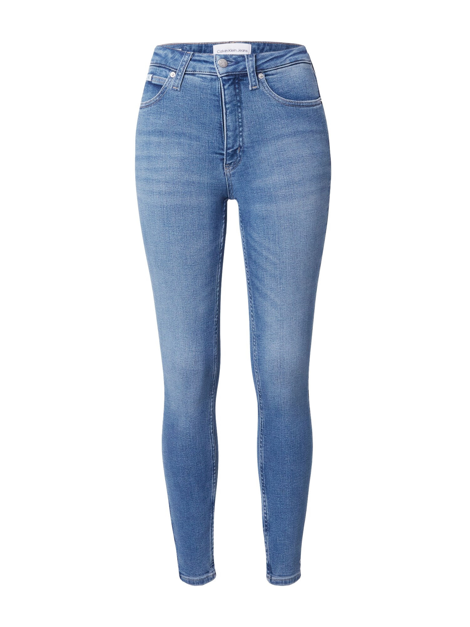Calvin Klein Jeans Džínsy 'HIGH RISE SUPER SKINNY ANKLE'  modrá denim