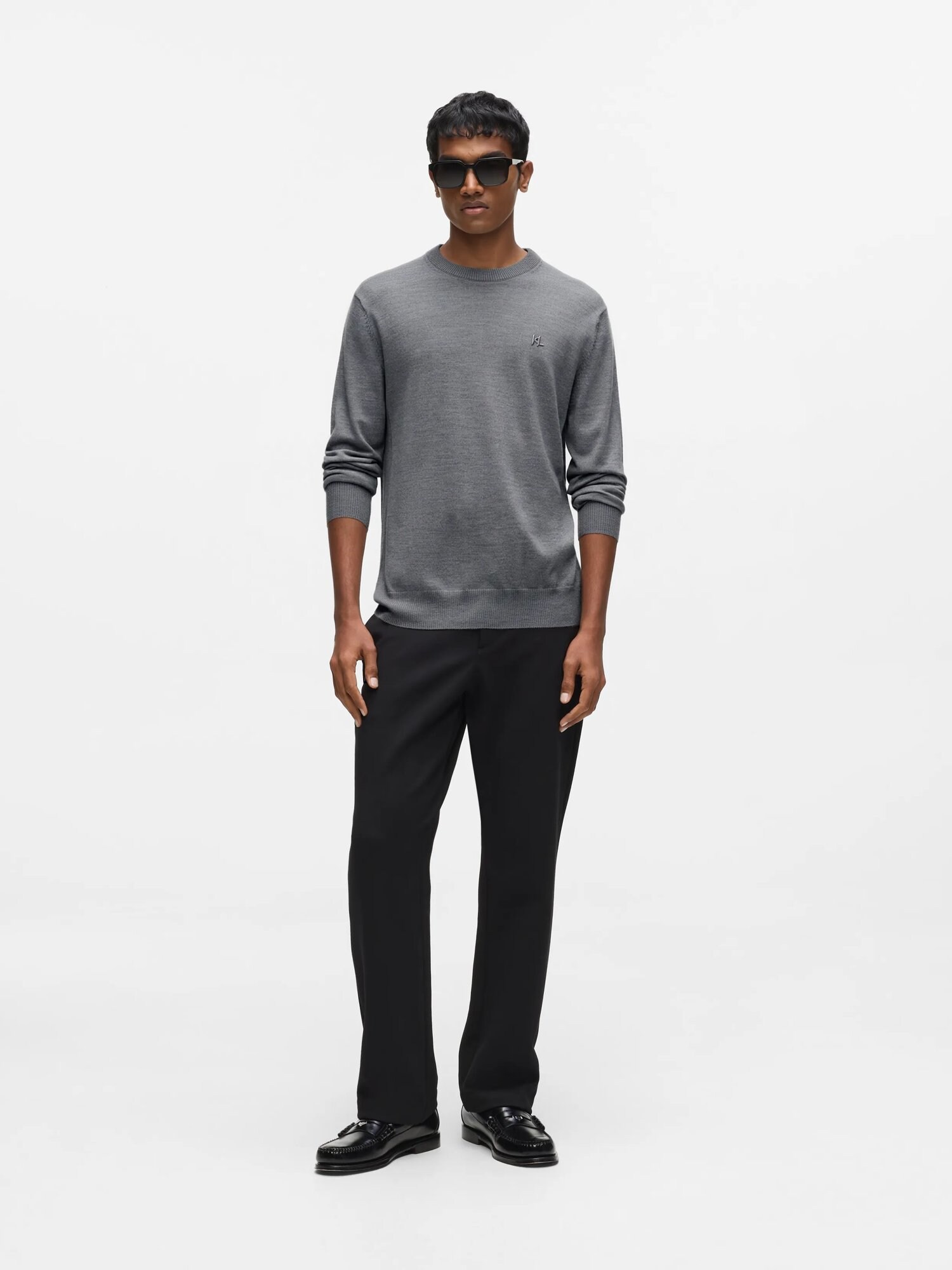 Karl Lagerfeld Jersey  gris oscuro – imagen 5