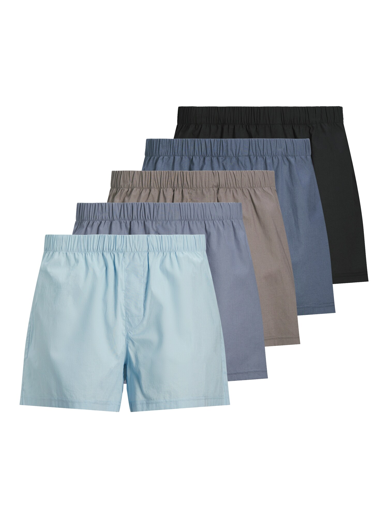 JACK & JONES Boxeri Milano  albastru porumbel / albastru deschis / gri / gri fumuriu / negru