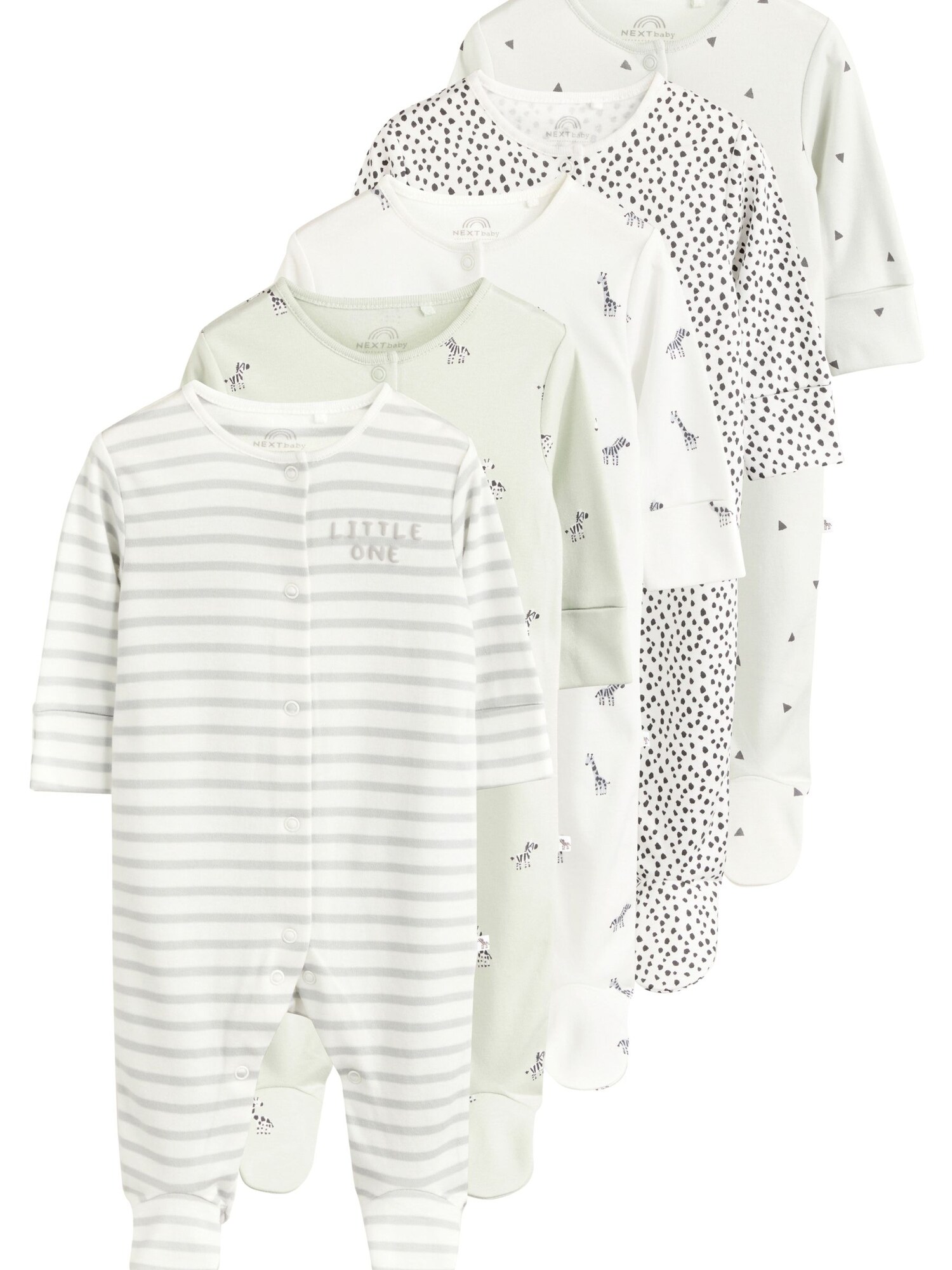Next Salopetă/Body  albastru pastel / gri deschis / verde pastel / negru